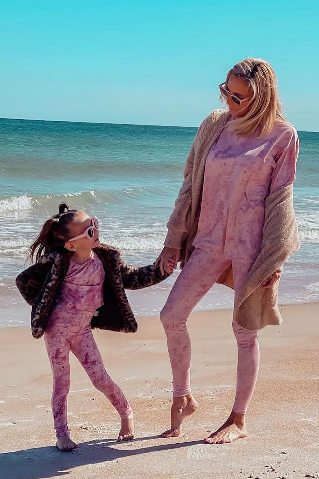 Mini Chelsea Legging Set - Pink image 1