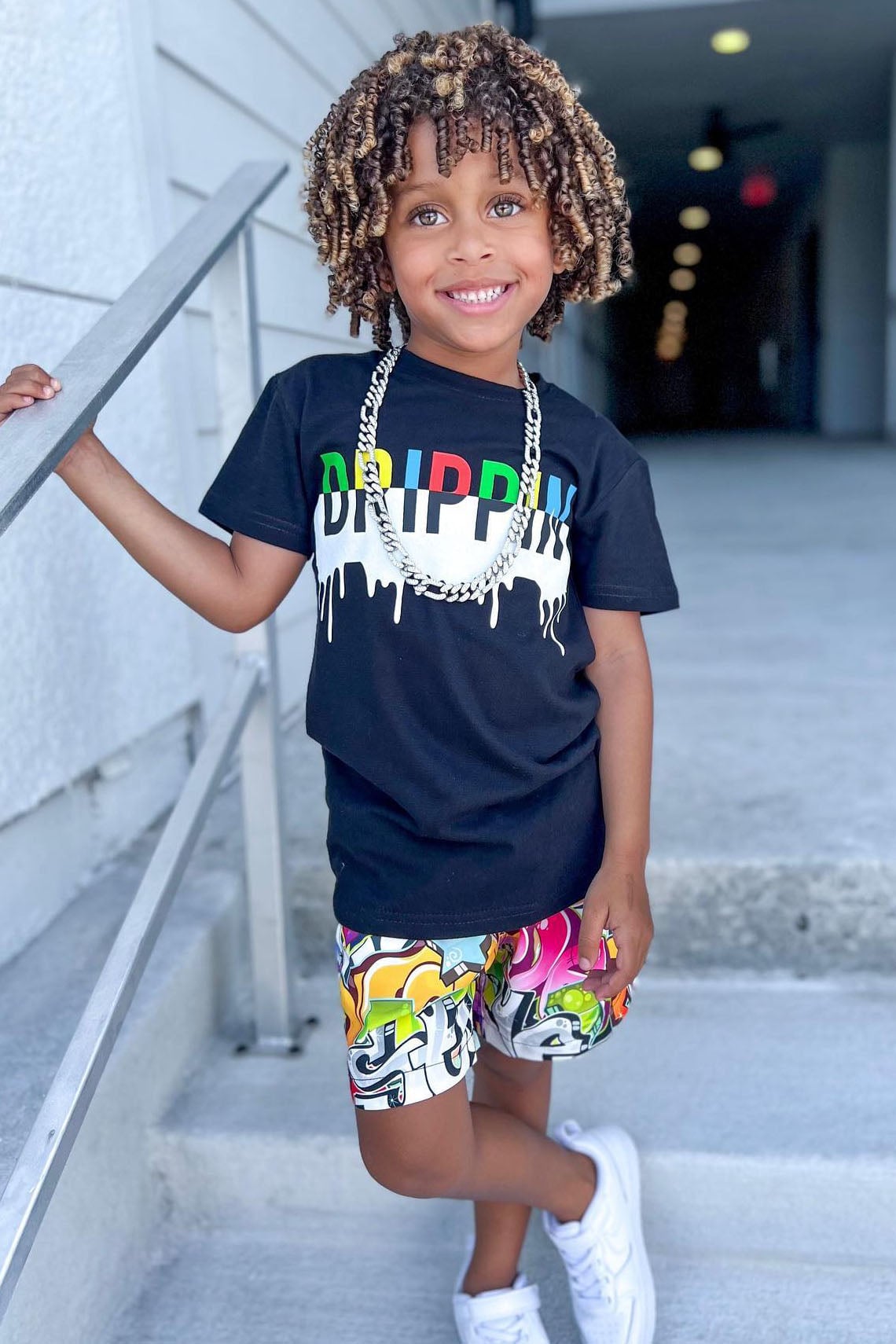 Mini Drip Drippin Short Sleeve Tee - Black image 1