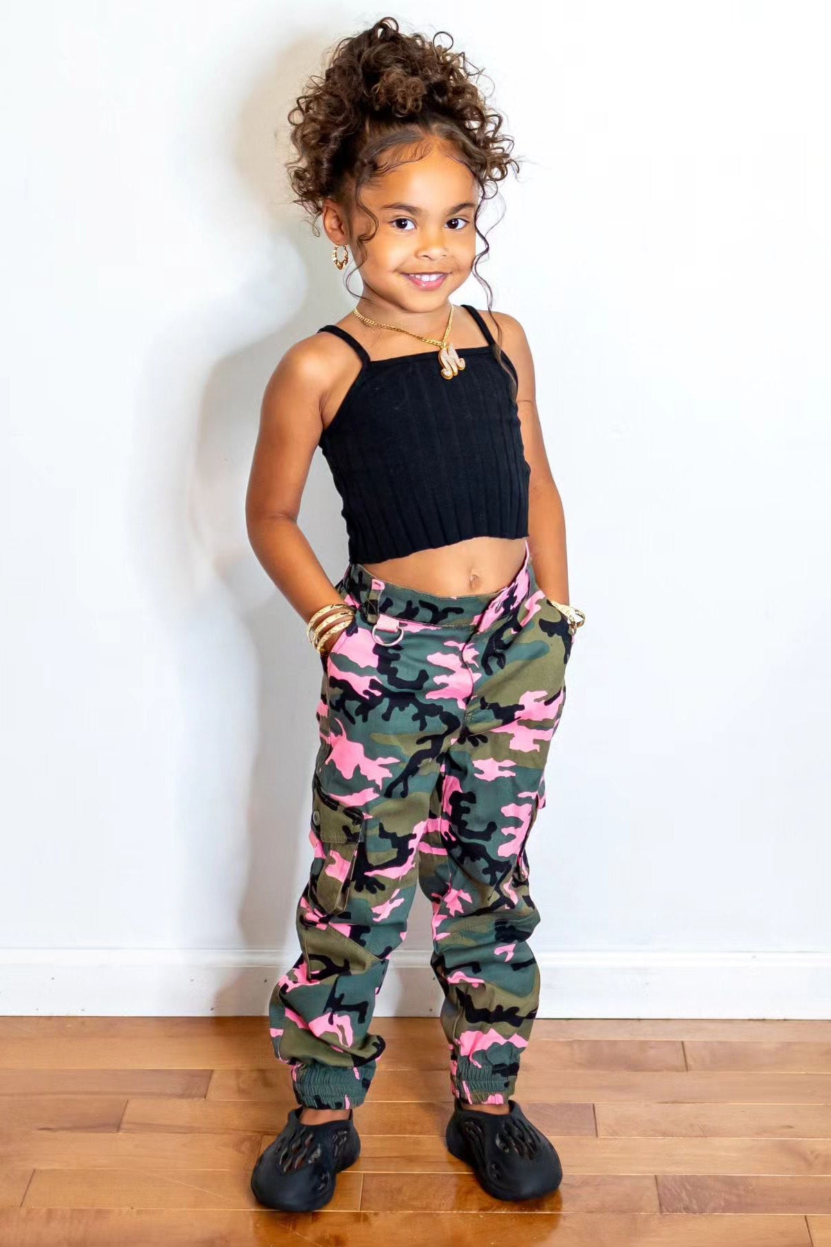Mini Leave It Up To Me Cargo Joggers - Camouflage image 2