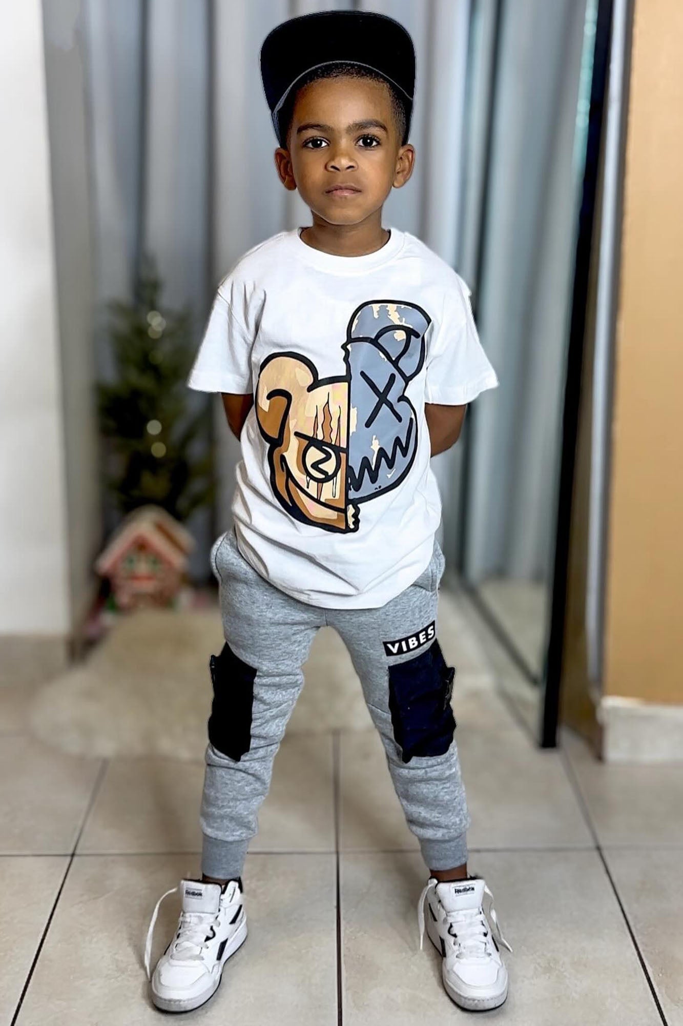 Mini Mean Teddy Short Sleeve Tee - White image 2