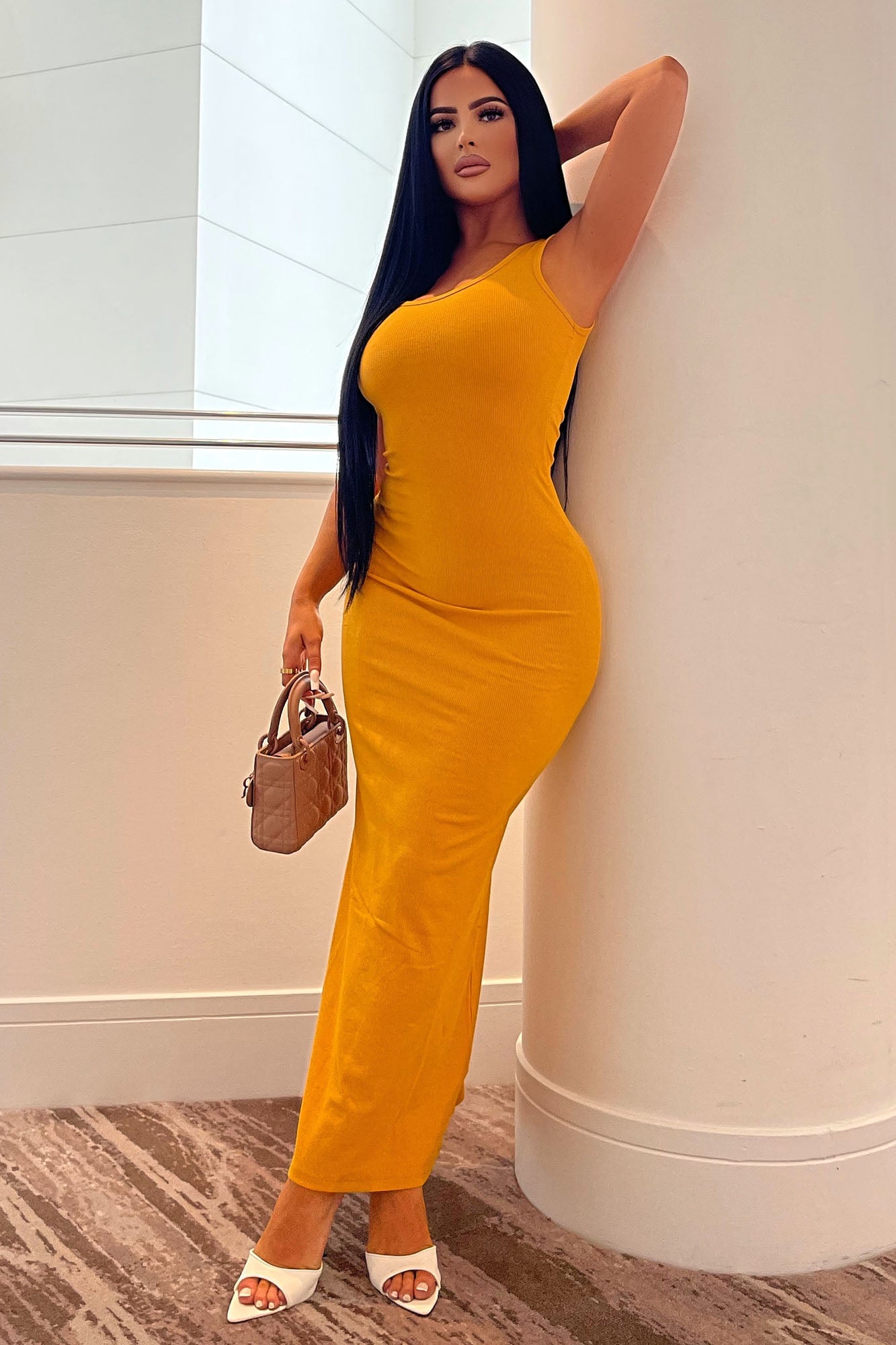 Mulberry Street Maxi Dress - Mustard image 6