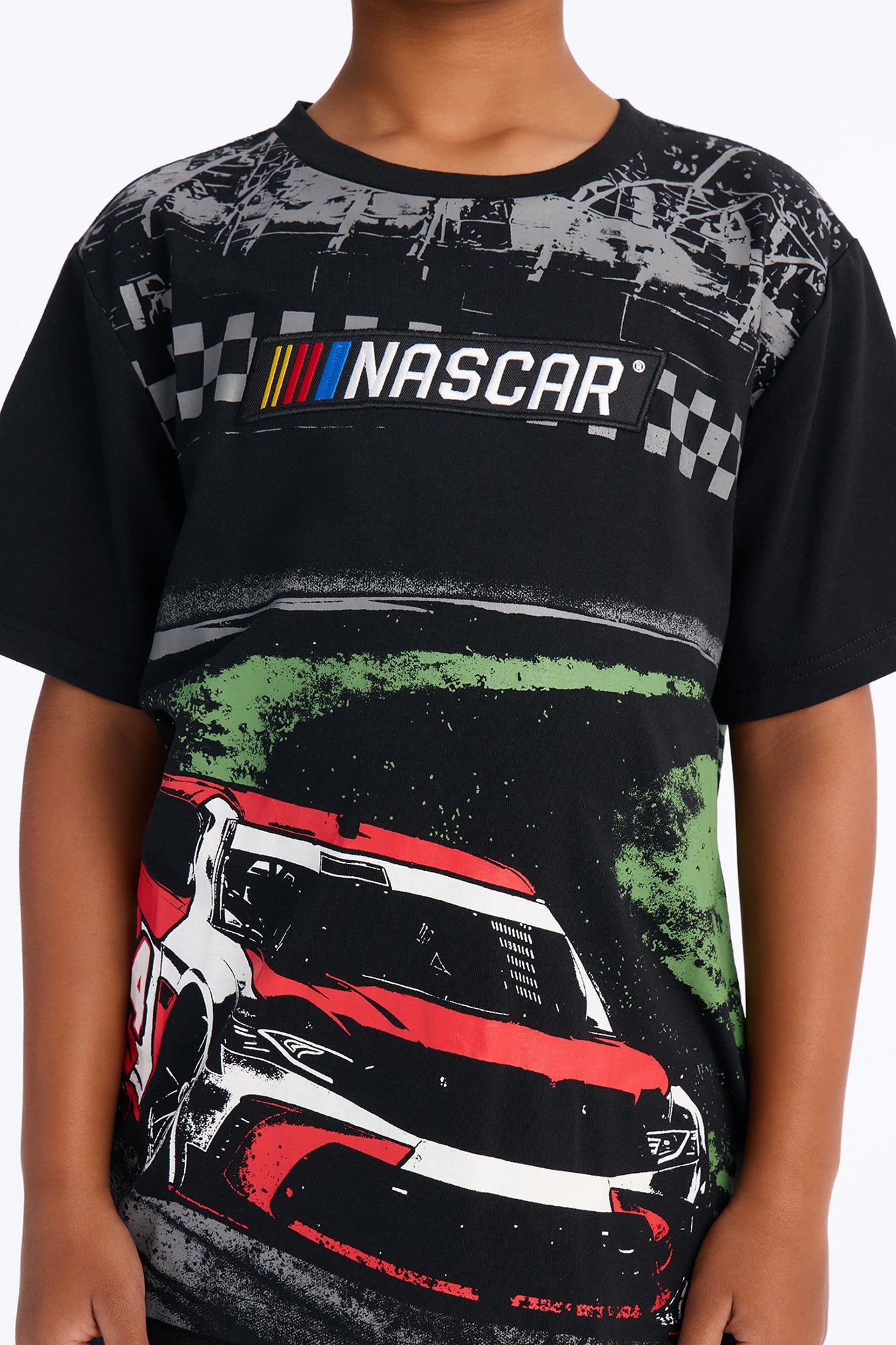 Mini Daytona 500 Nascar Front/Back Short Sleeve Tee - Black image 3