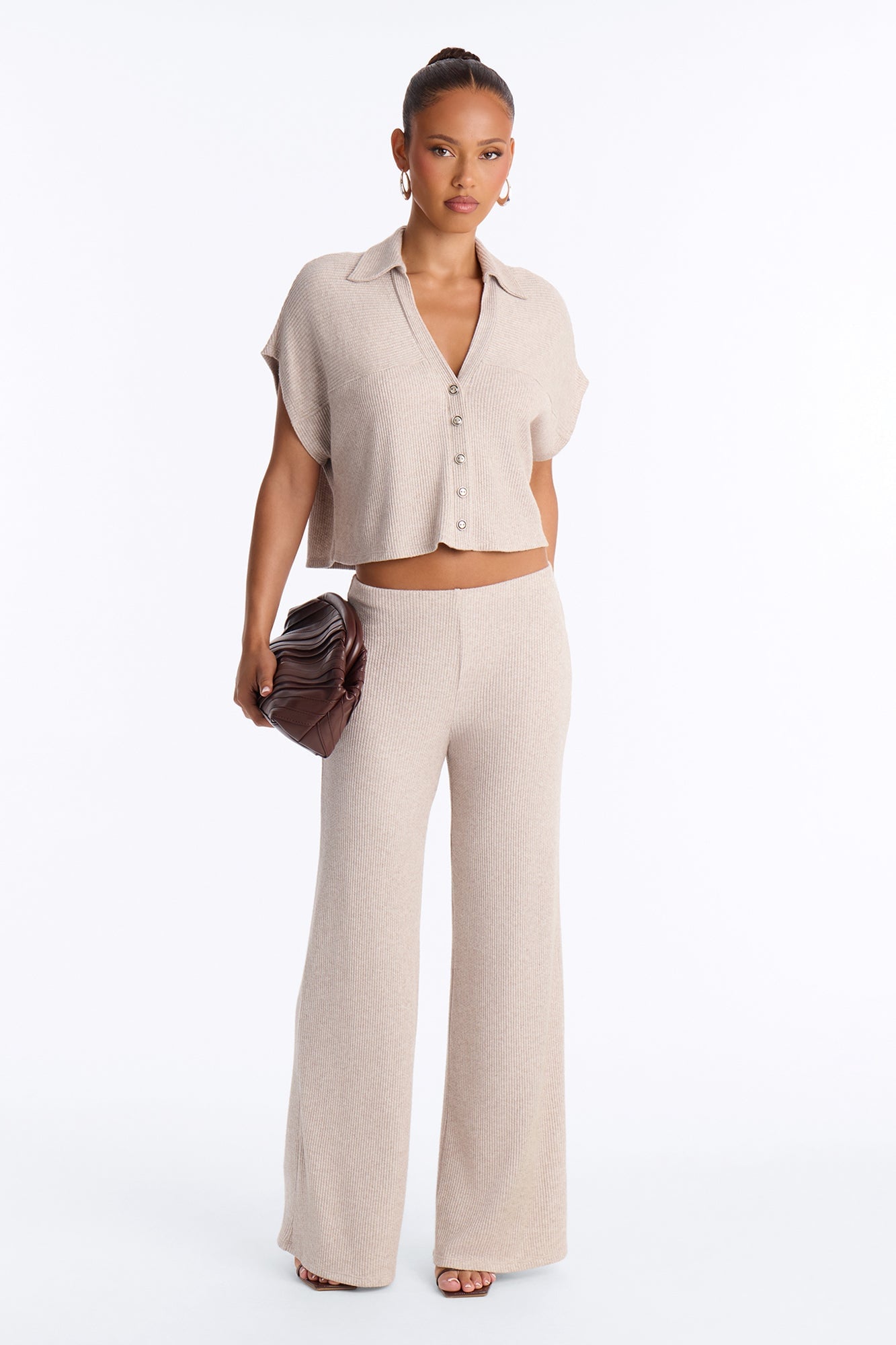 Andrea Thermal Pant Set - Oatmeal image 2