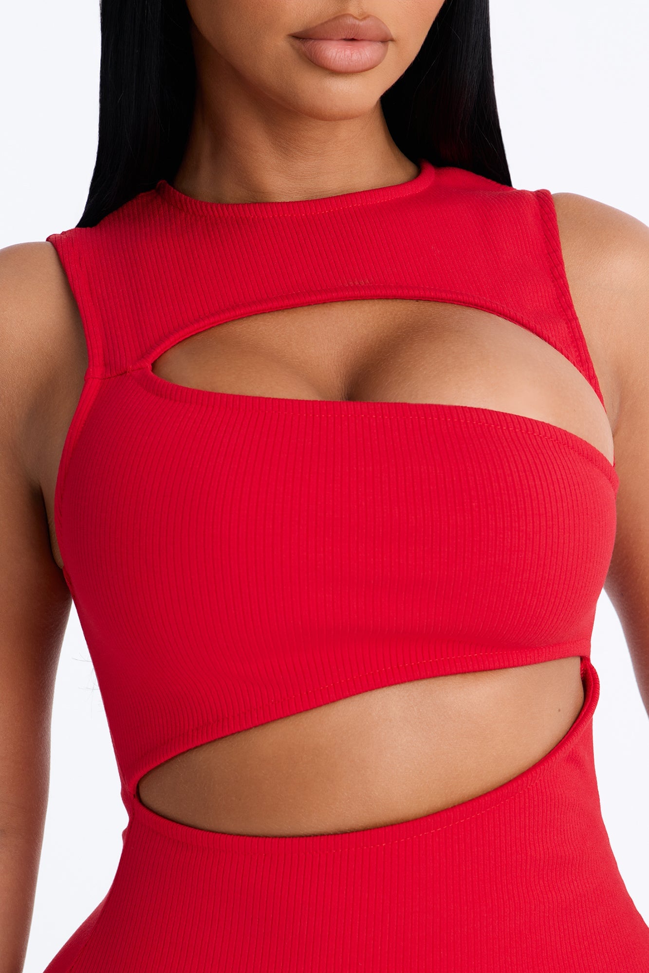 Acacia Snatched Micro Mini Dress - Red image 4