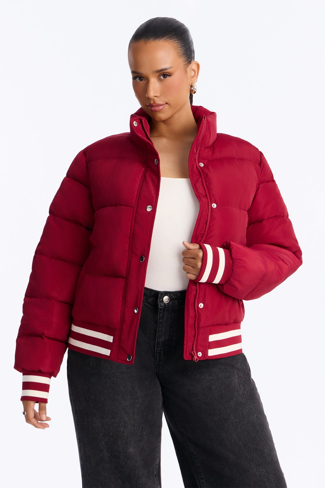 Mrs. Jackson Puffer Jacket - Red image 1