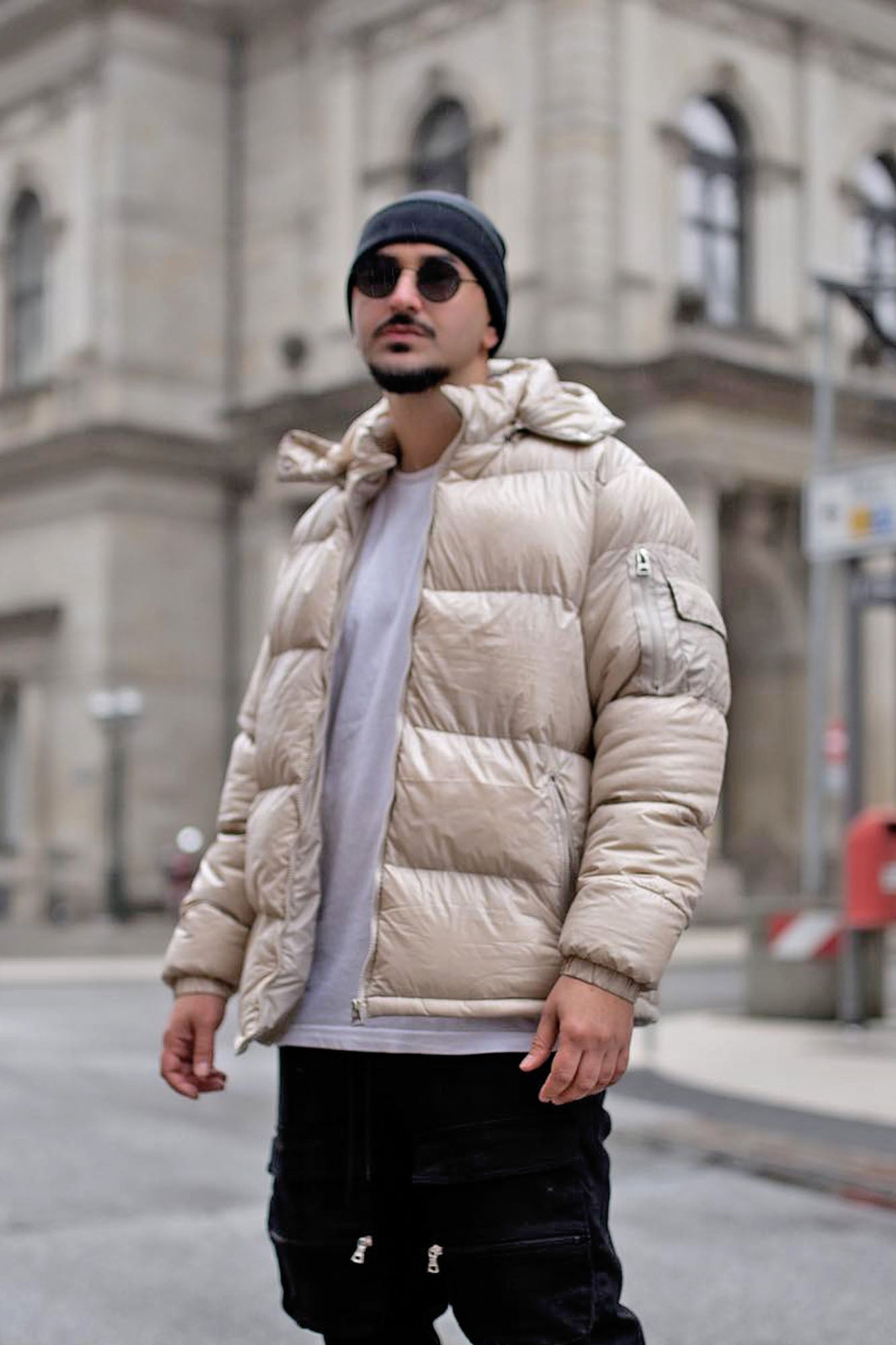 Nixer Puffer Jacket - Tan image 9