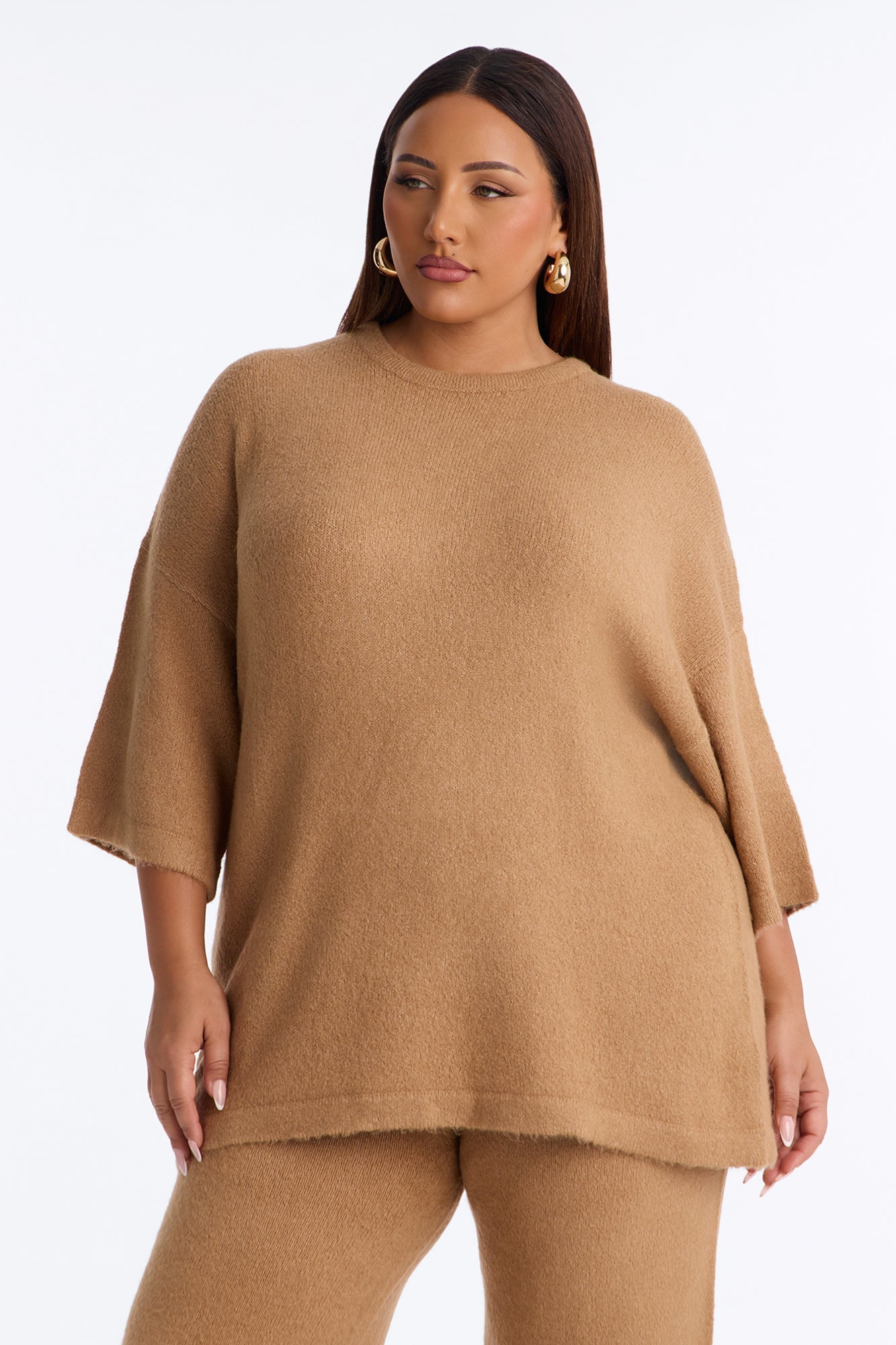 Quiet Comfort Sweater Pant Set - Camel image 2