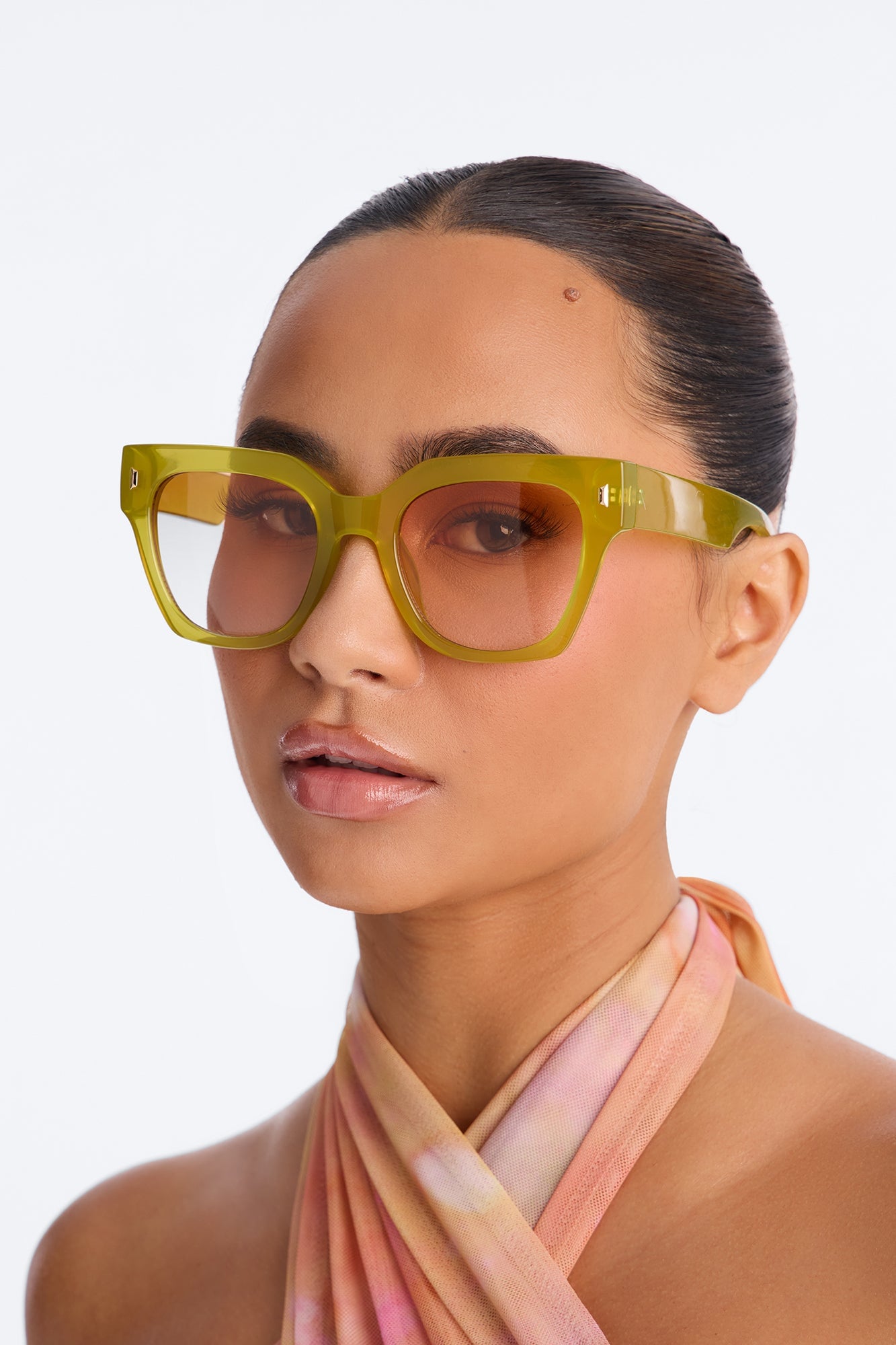Palm Coast Wave Sunglasses - Chartreuse image 2
