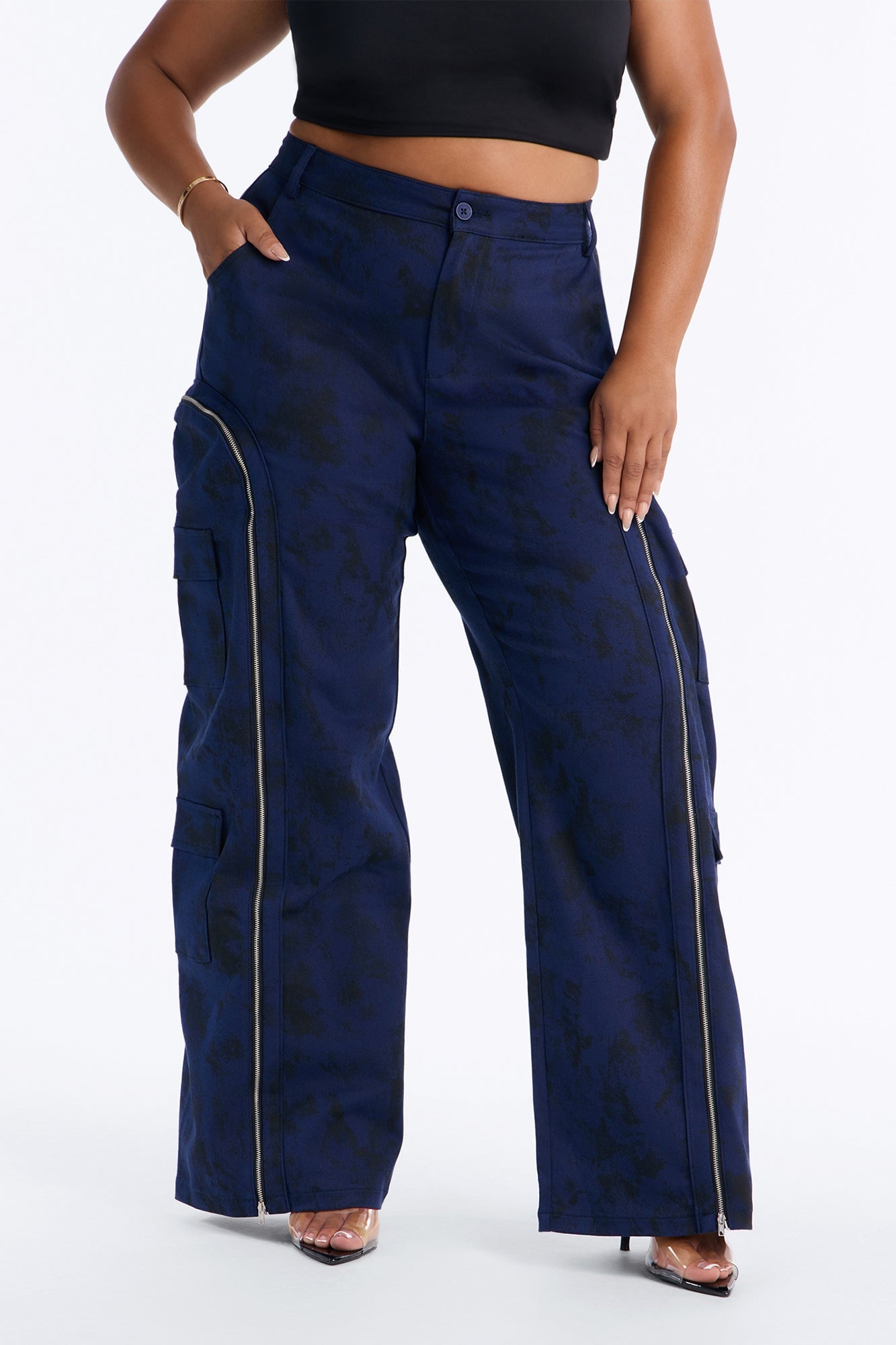 Had You Fooled Mineral Wash Pant - Navy image 1
