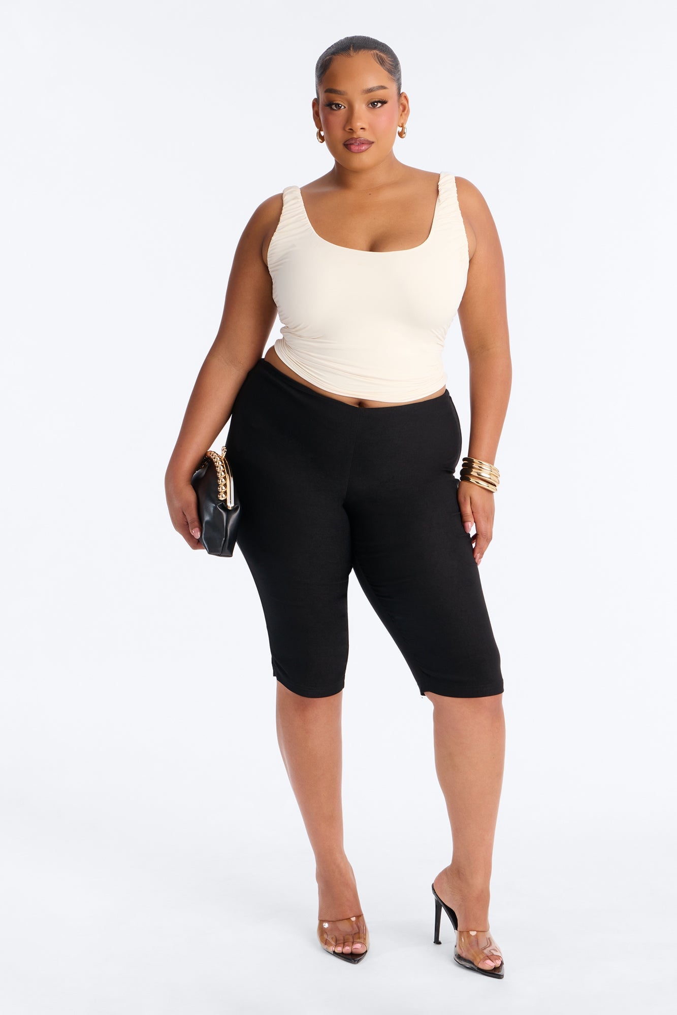 Luna Low Rise Skinny Capri Pant - Black image 1