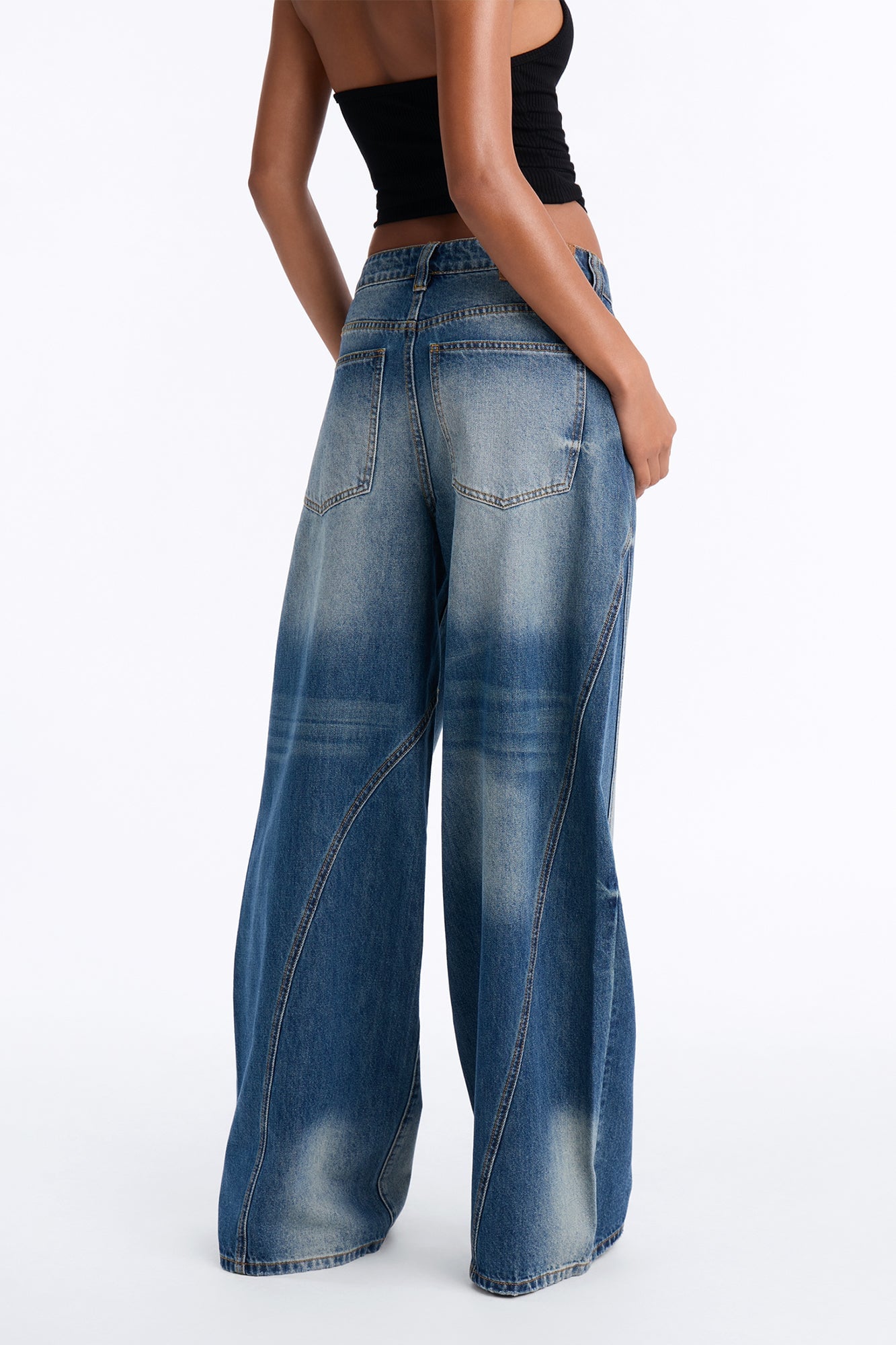 Kennedy Classic Wide Leg Jeans - Vintage Wash image 8