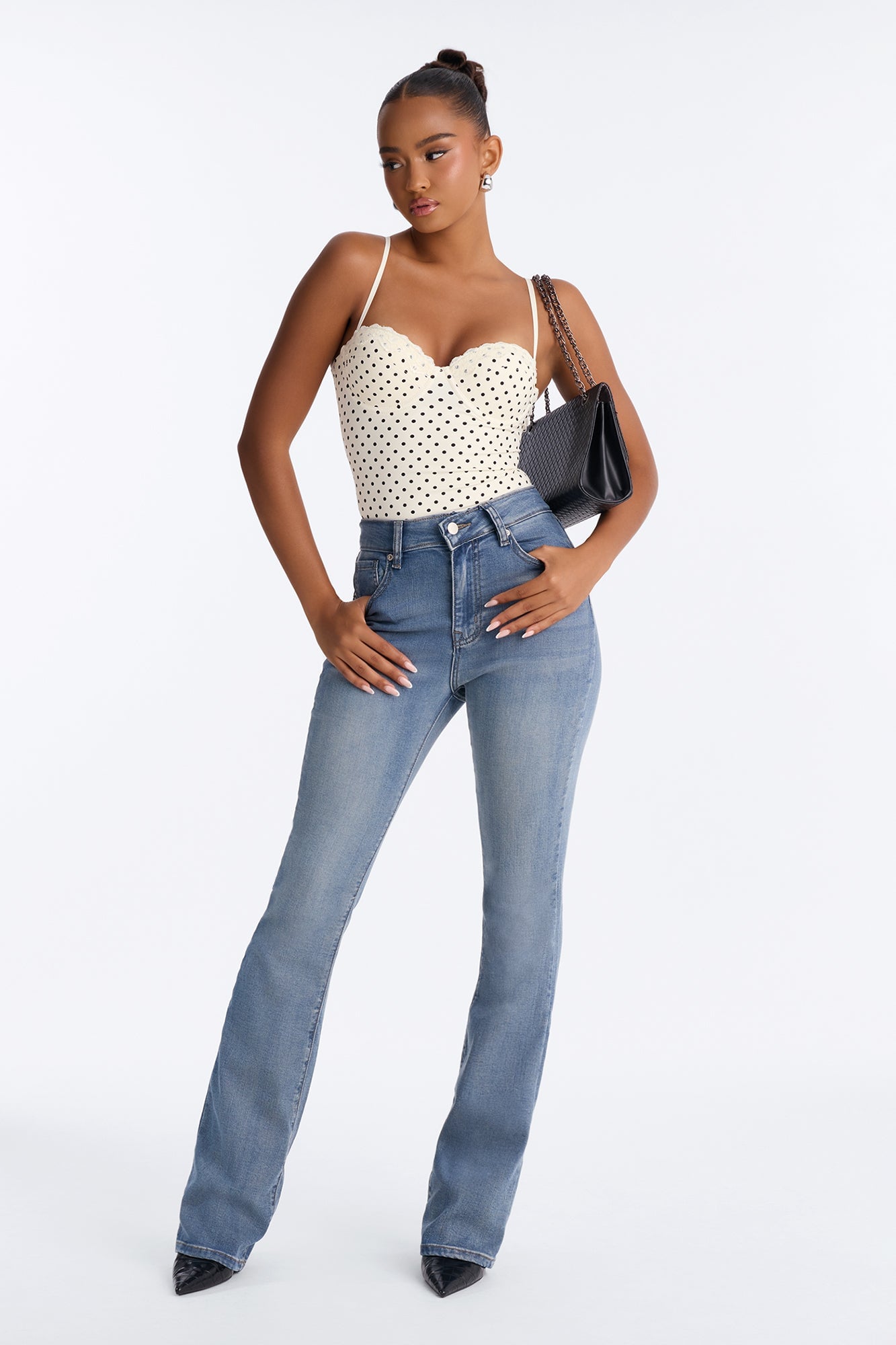 Santa Rosa Soft Stretch High Rise Bootcut Jeans - Light Wash image 4