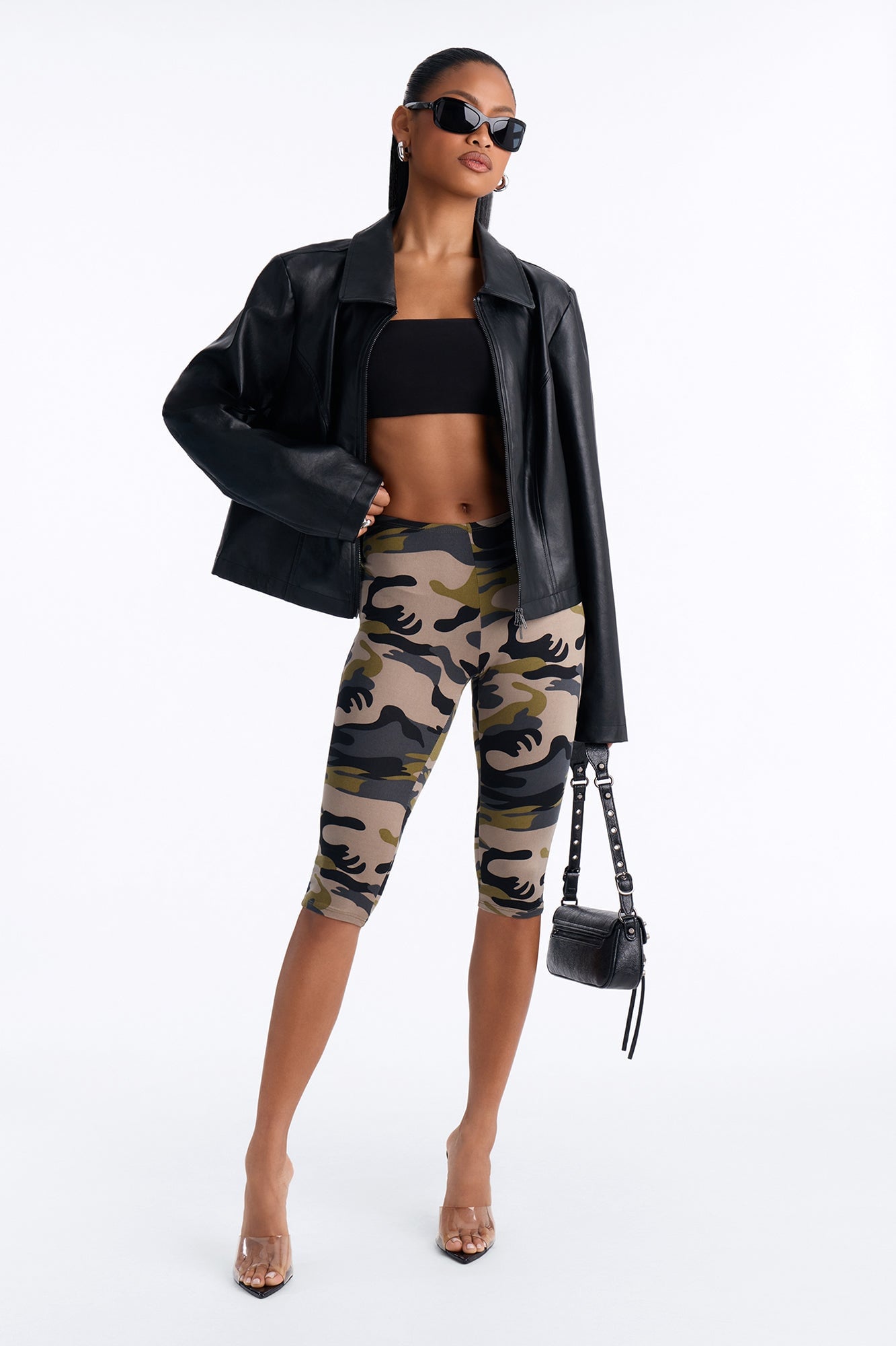 Break Free Low Rise Capri Legging - Grey/combo image 6