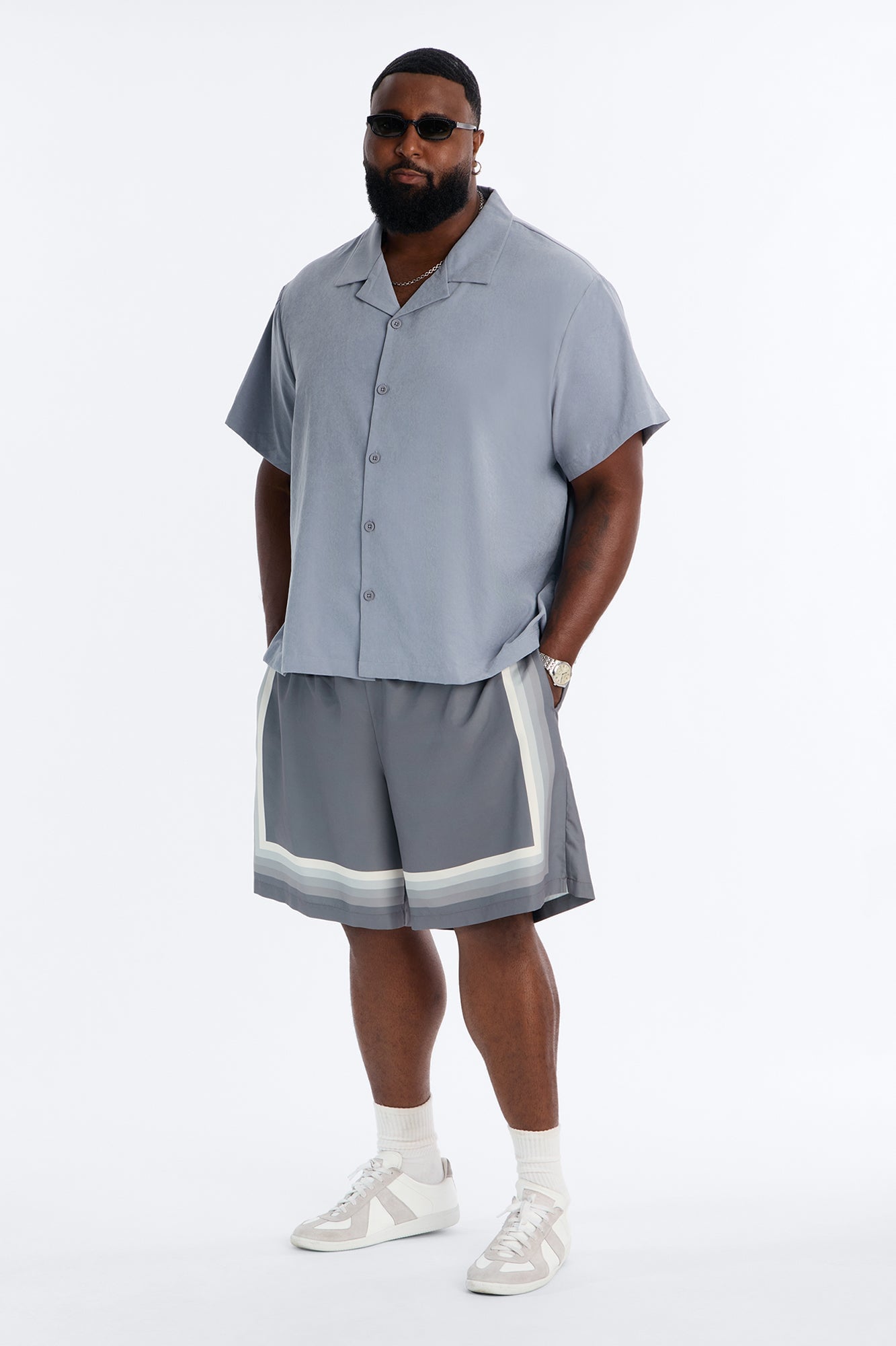 Level Up Relaxed Short - Grey/combo image 1