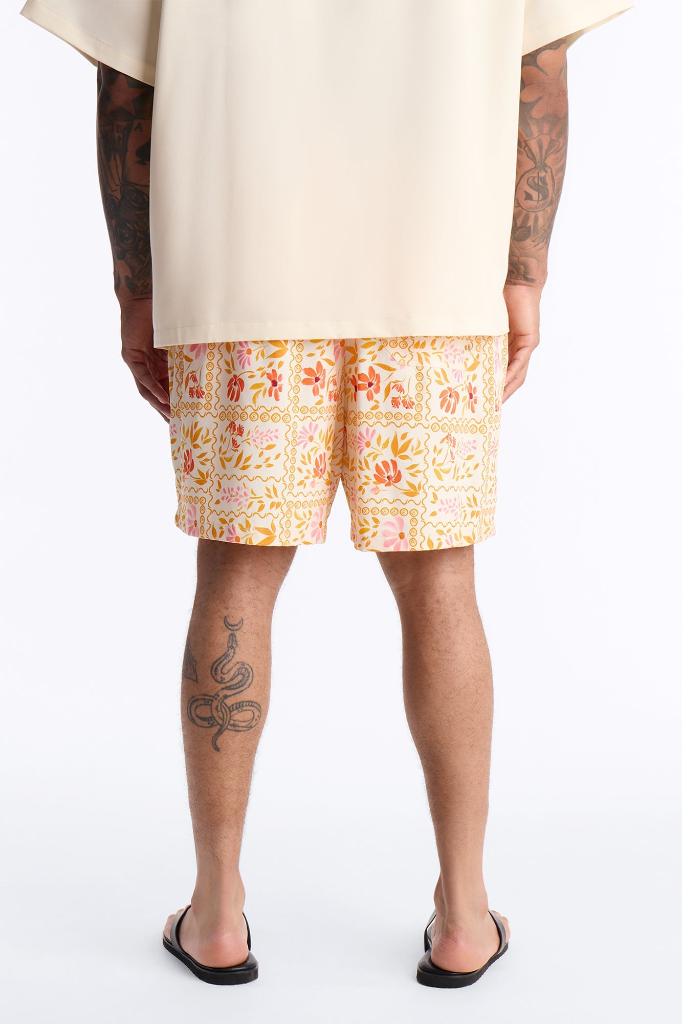 Gardenia Swim Trunk 7″ - Orange/combo image 3
