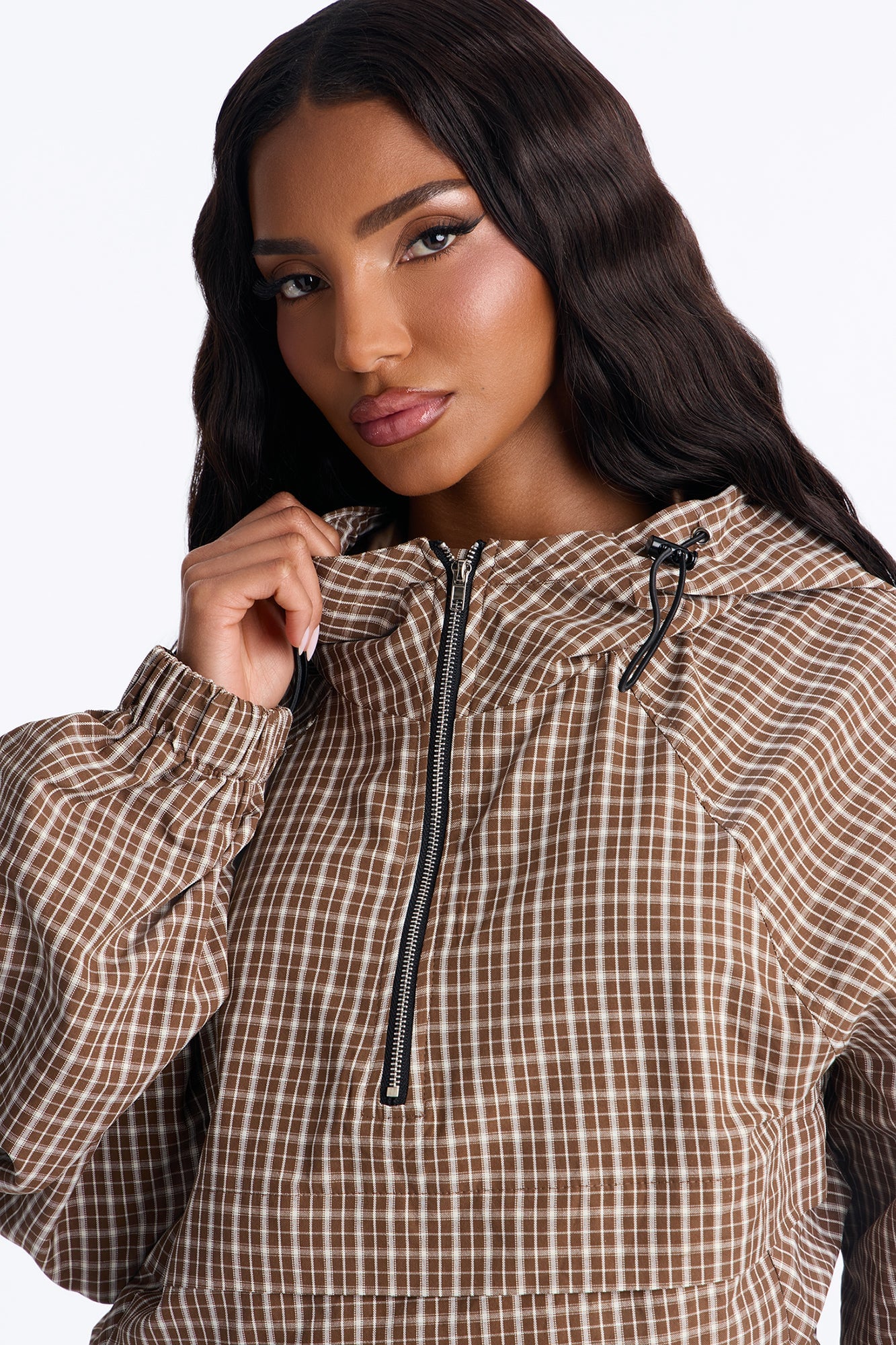 Camilla Quarterzip Pant Set - Brown/combo image 7