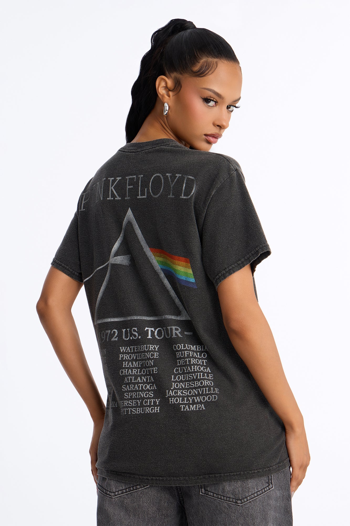 Pink Floyd Prism Icon Oversized Tee - Black image 3