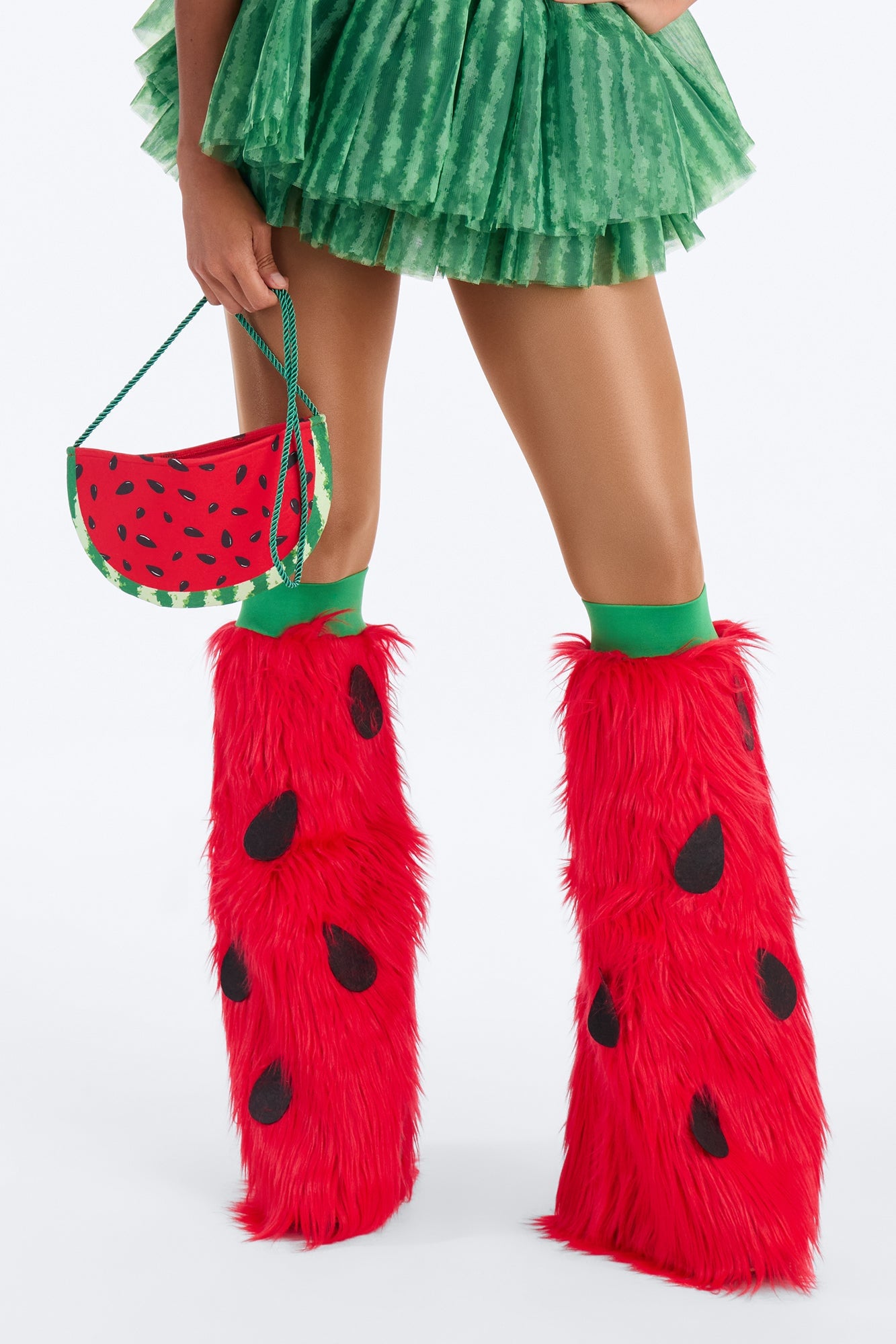 Juicy Watermelon 4 Piece Costume Set - Red/combo image 6