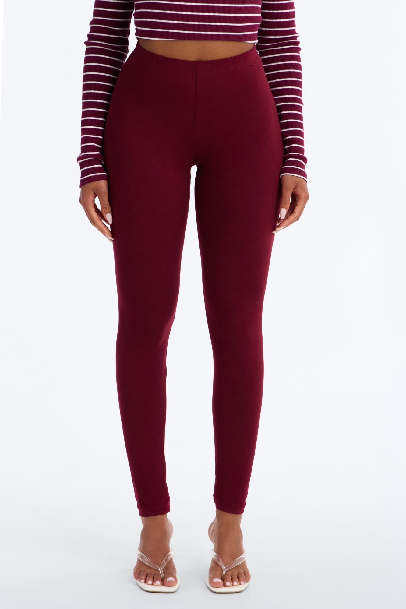 Almost Every Day Leggings - Wine image 2