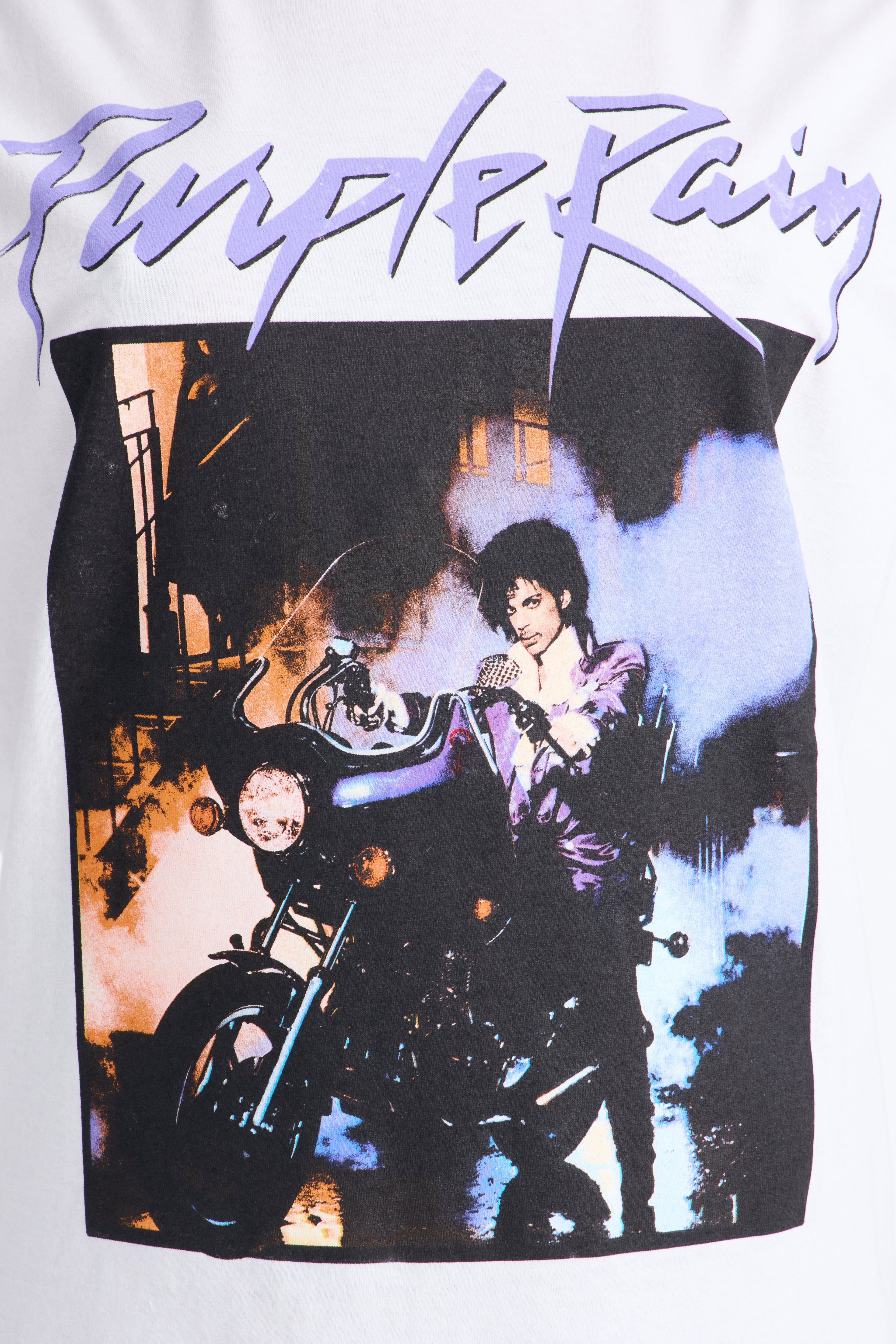 Purple Rain Iconic Muse Oversized Tee - White image 6