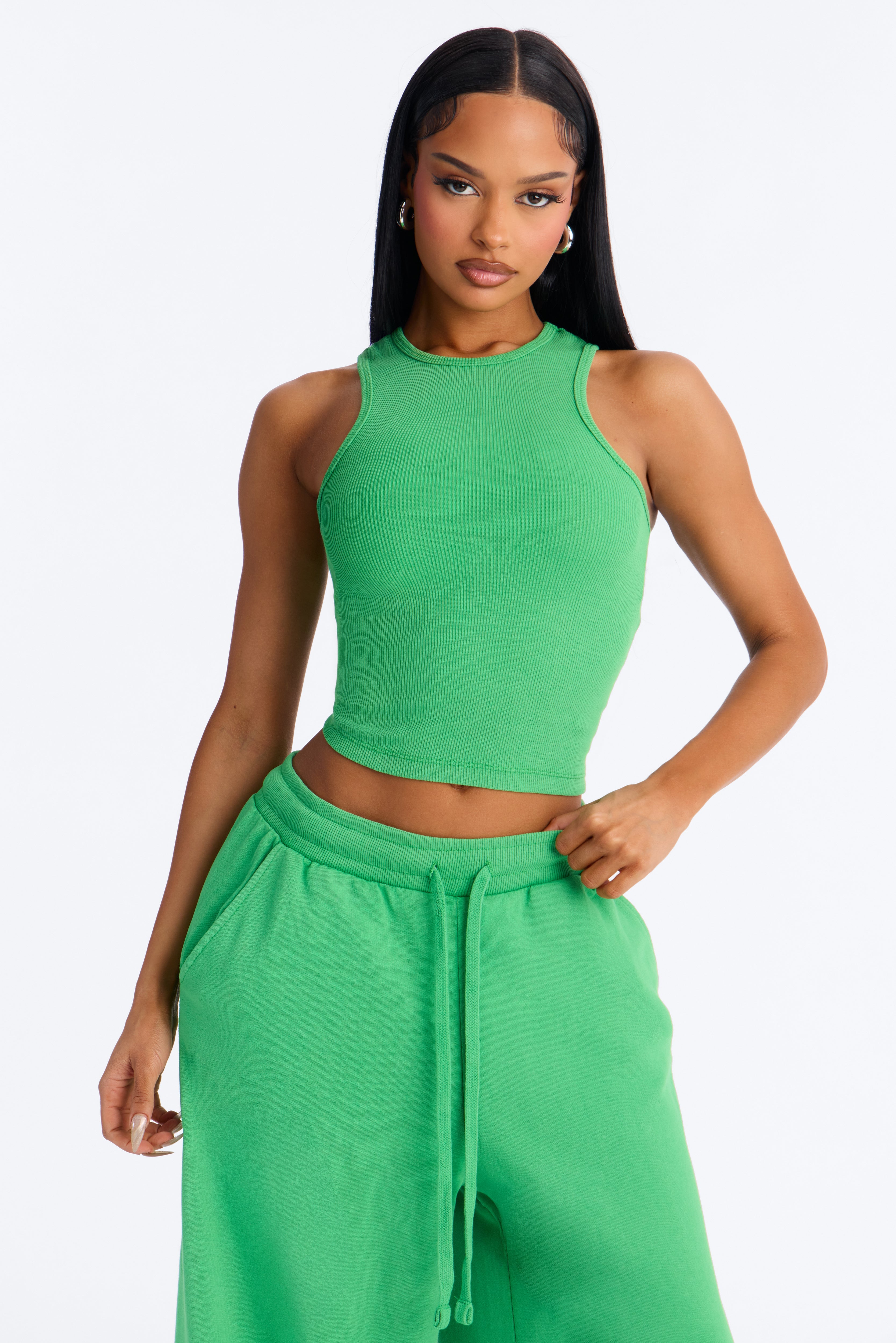 So Chill French Terry Pant Set - Kelly Green image 6