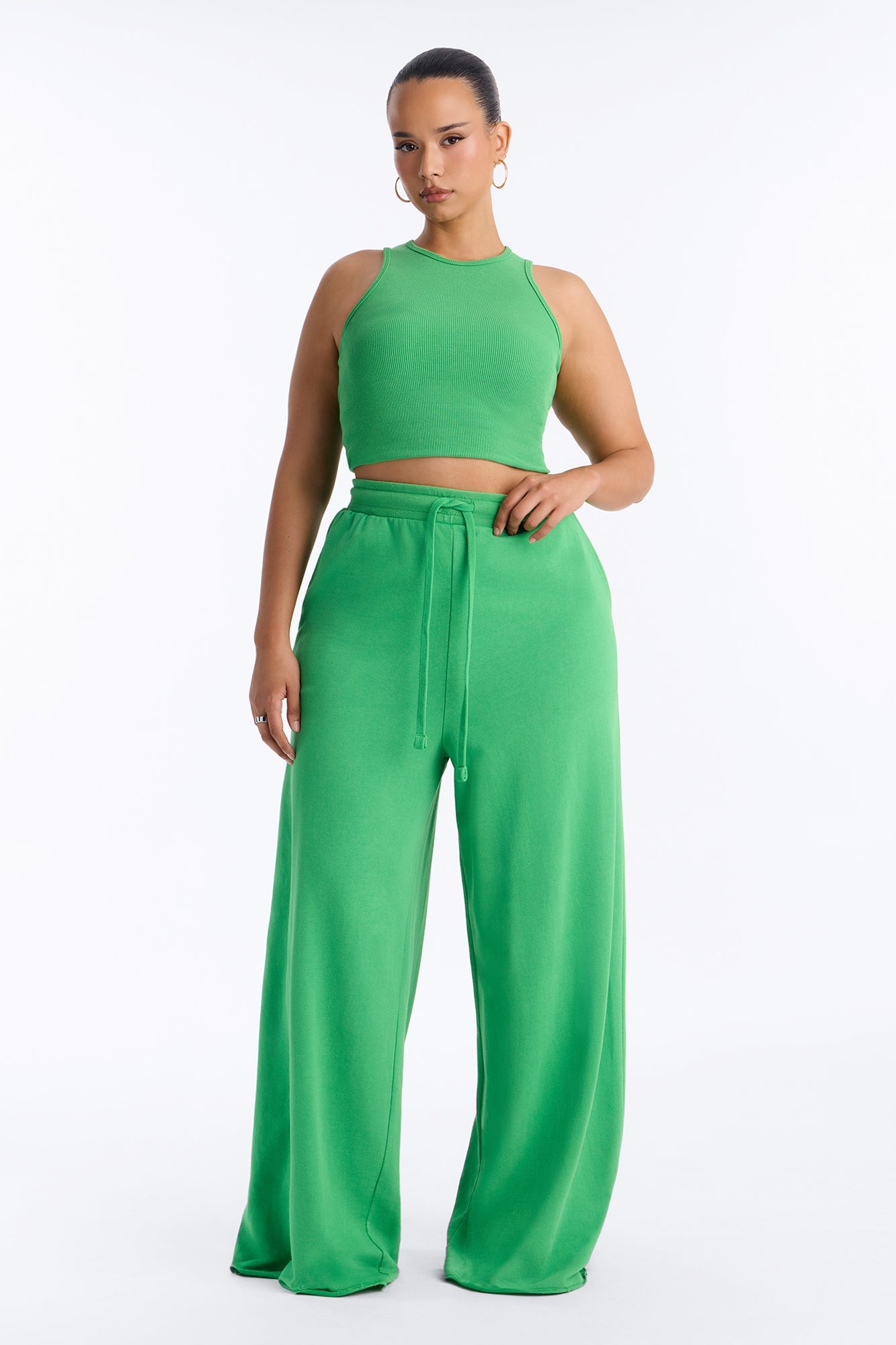 So Chill French Terry Pant Set - Kelly Green image 1