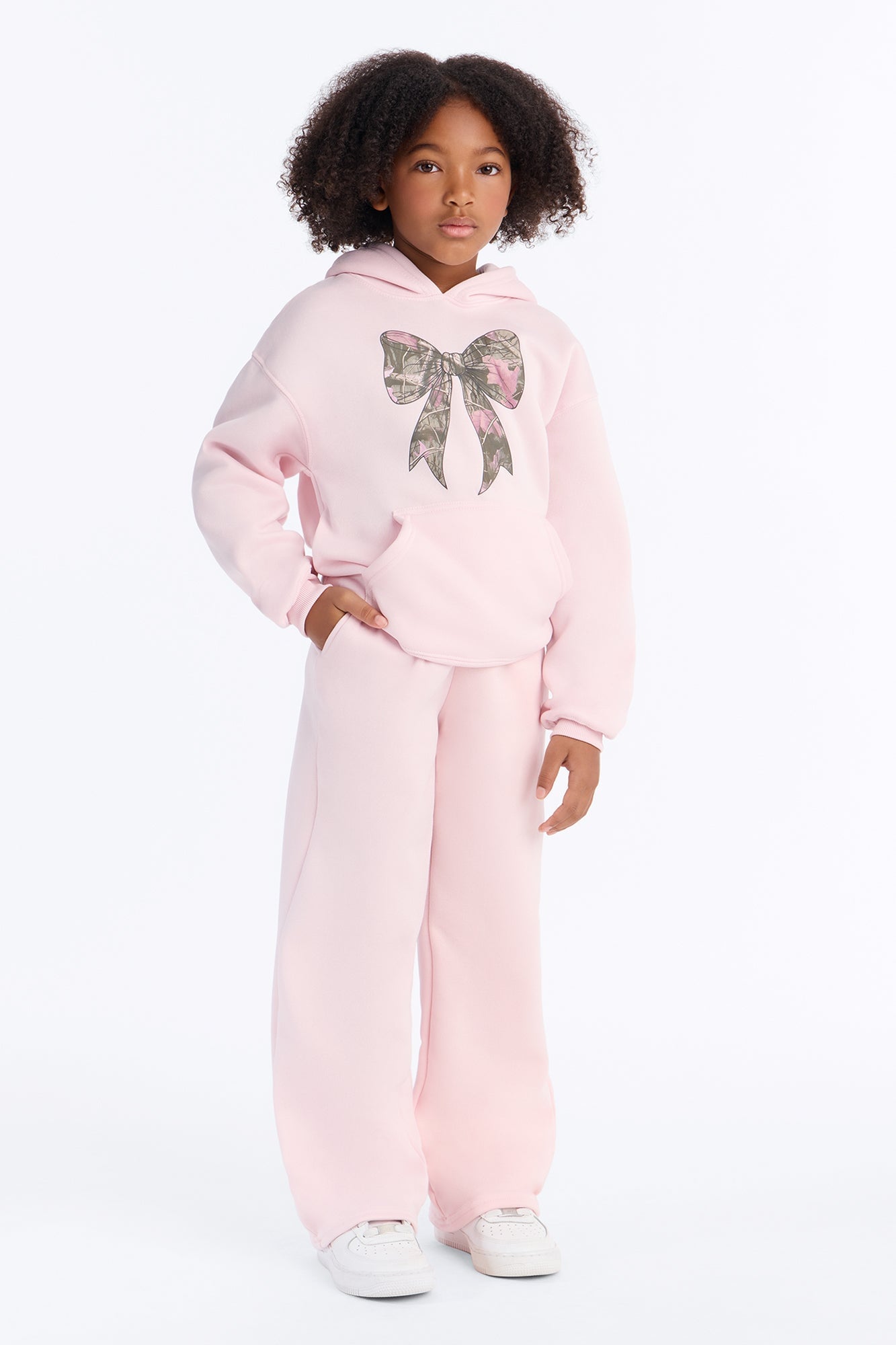 Mini Best Foot Forward Wide Leg Pant Set - Light Pink image 1