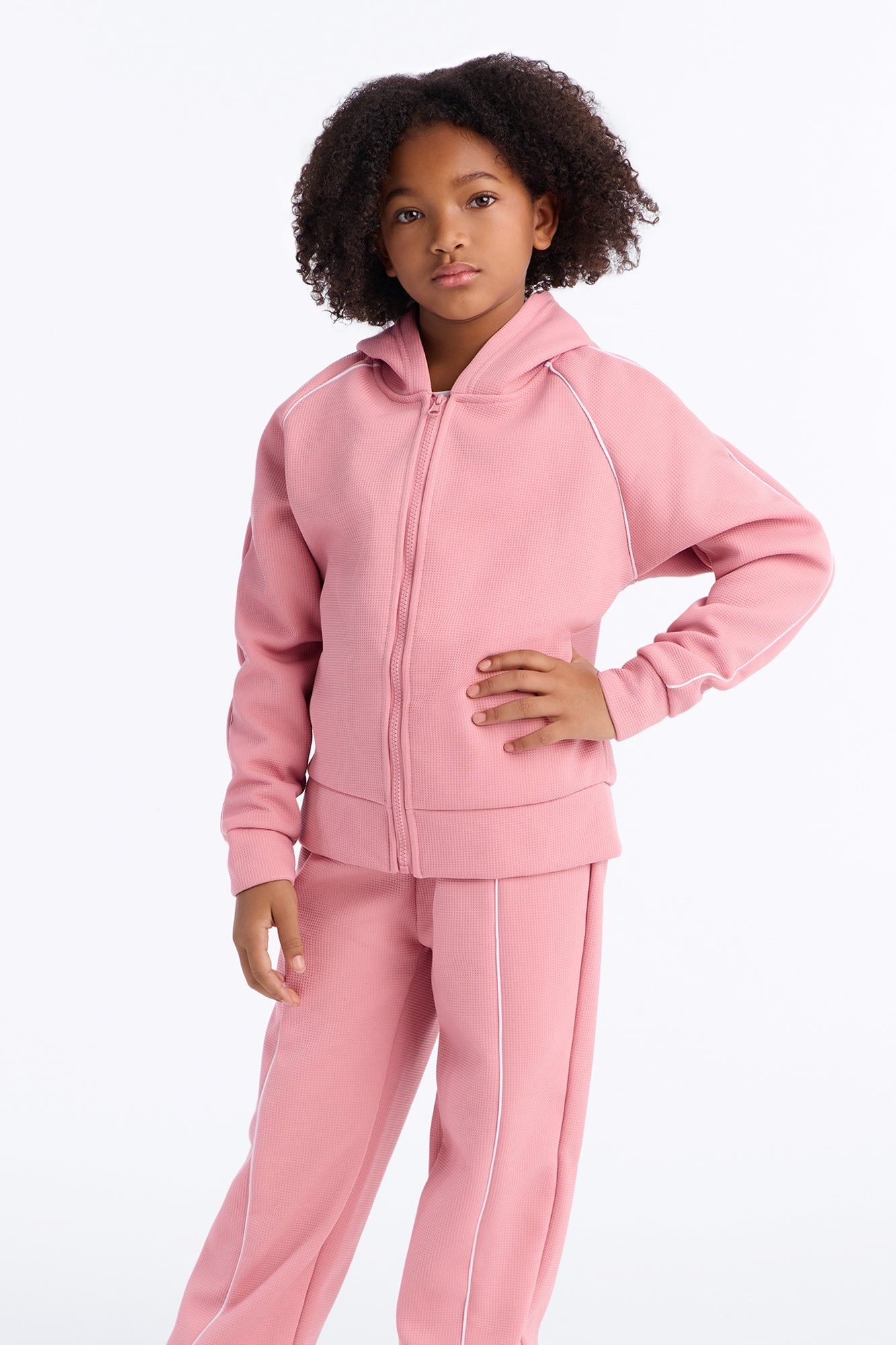 Mini Always On The Grind Pant Set - Mauve image 2