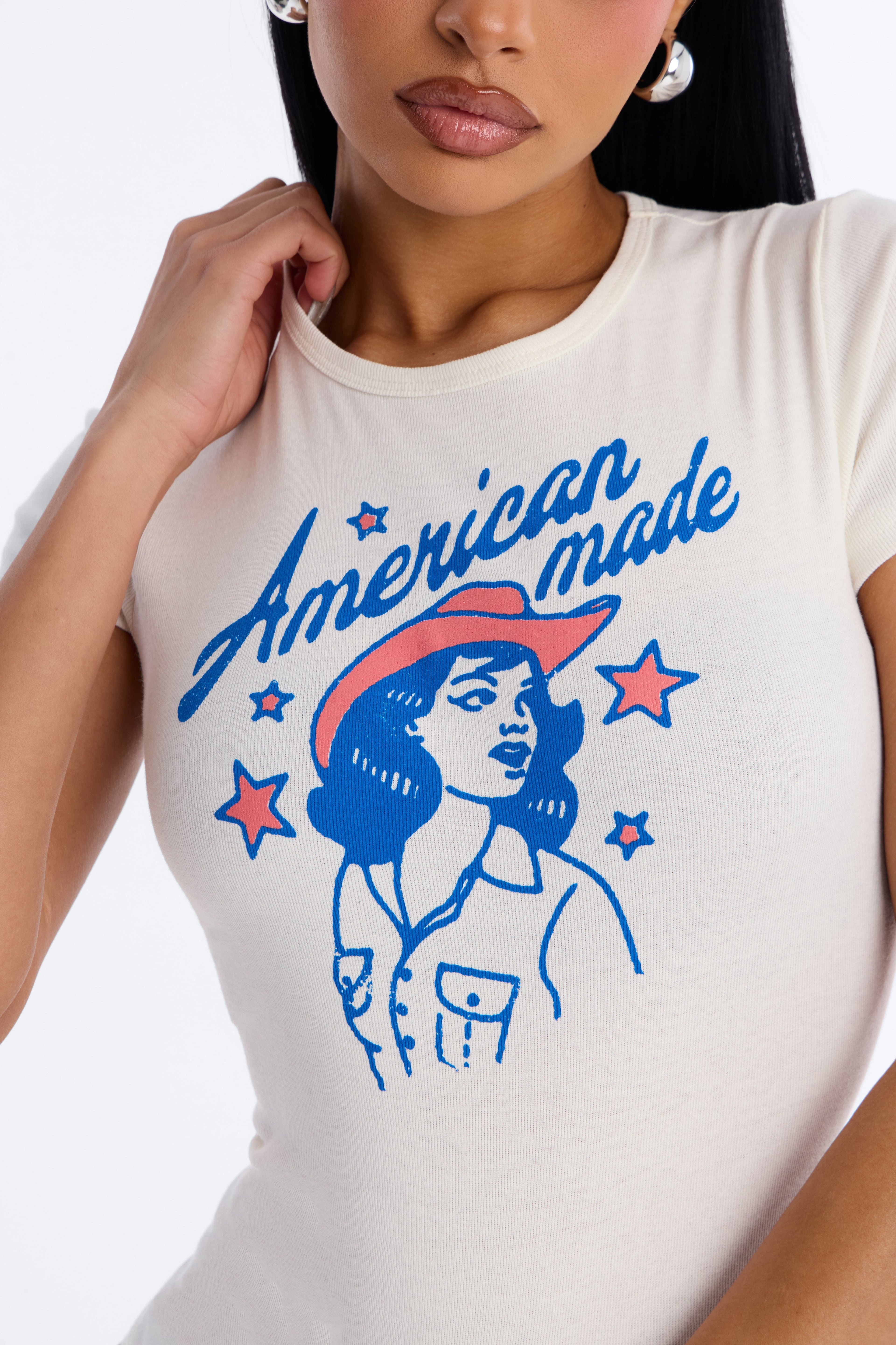 American Made Baby Tee - Off White image 8