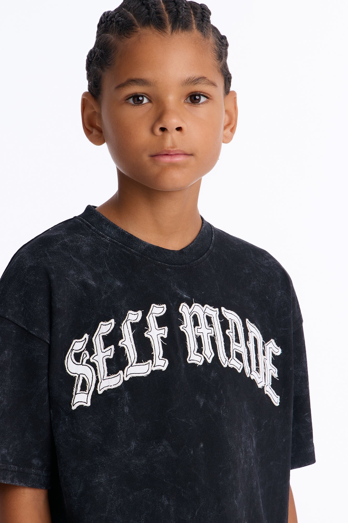 Mini Self Made Oversized Short Sleeve Tee - Black image 4