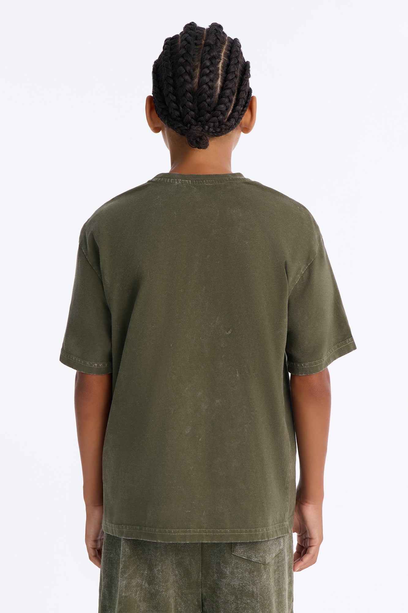Mini Self Made Oversized Short Sleeve Tee - Olive image 3
