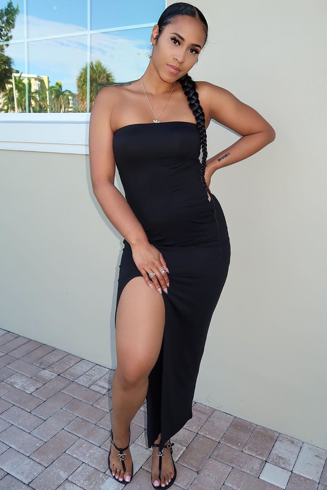 Rayna Tube Maxi Dress - Black image 6