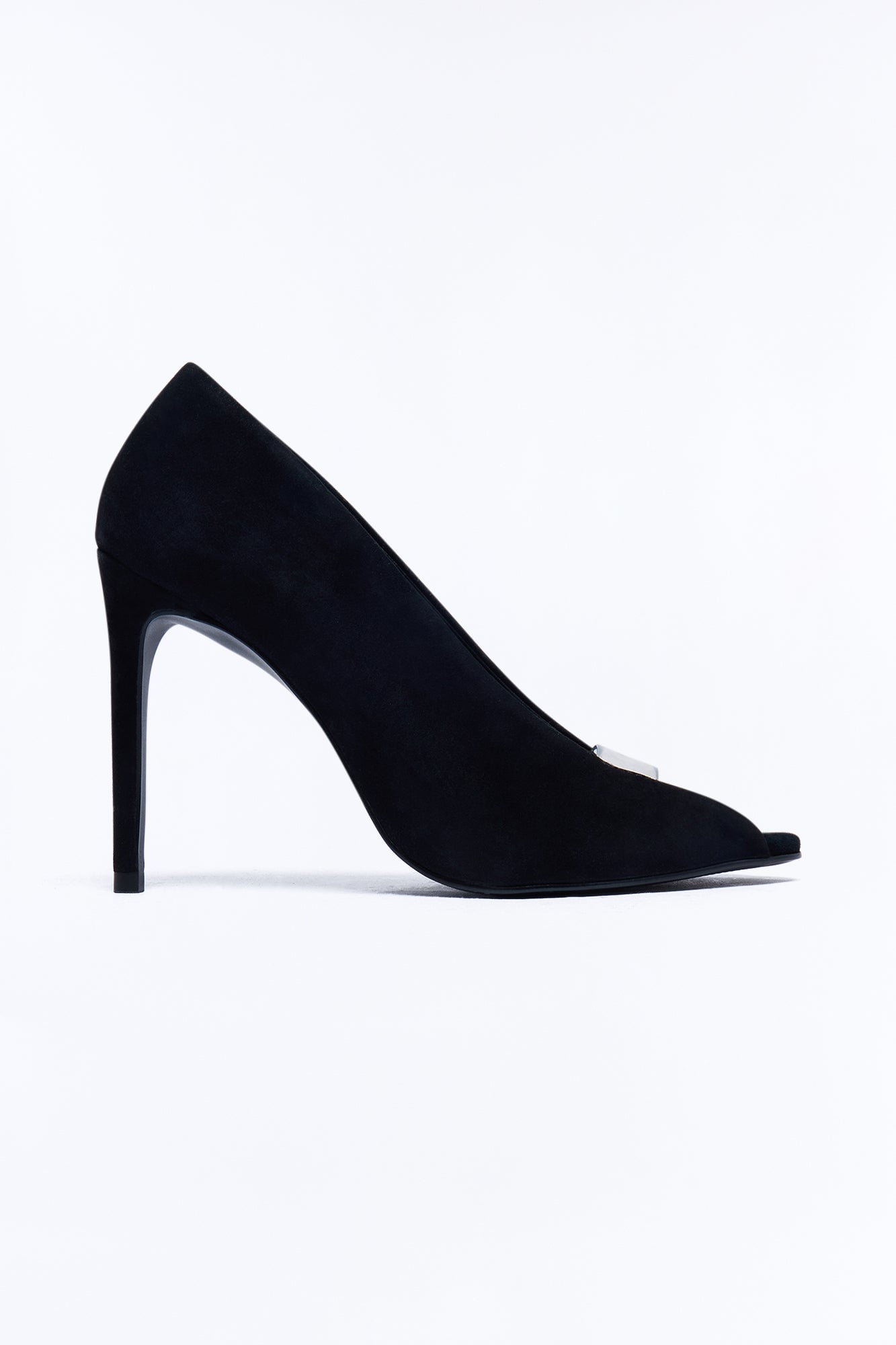 Steve Madden Santino Peep Toe Heels - Black image 3