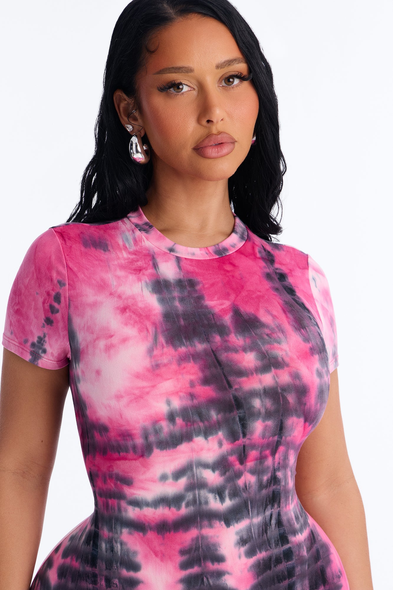 Raven Tie Dye Maxi Dress - Pink/combo image 6
