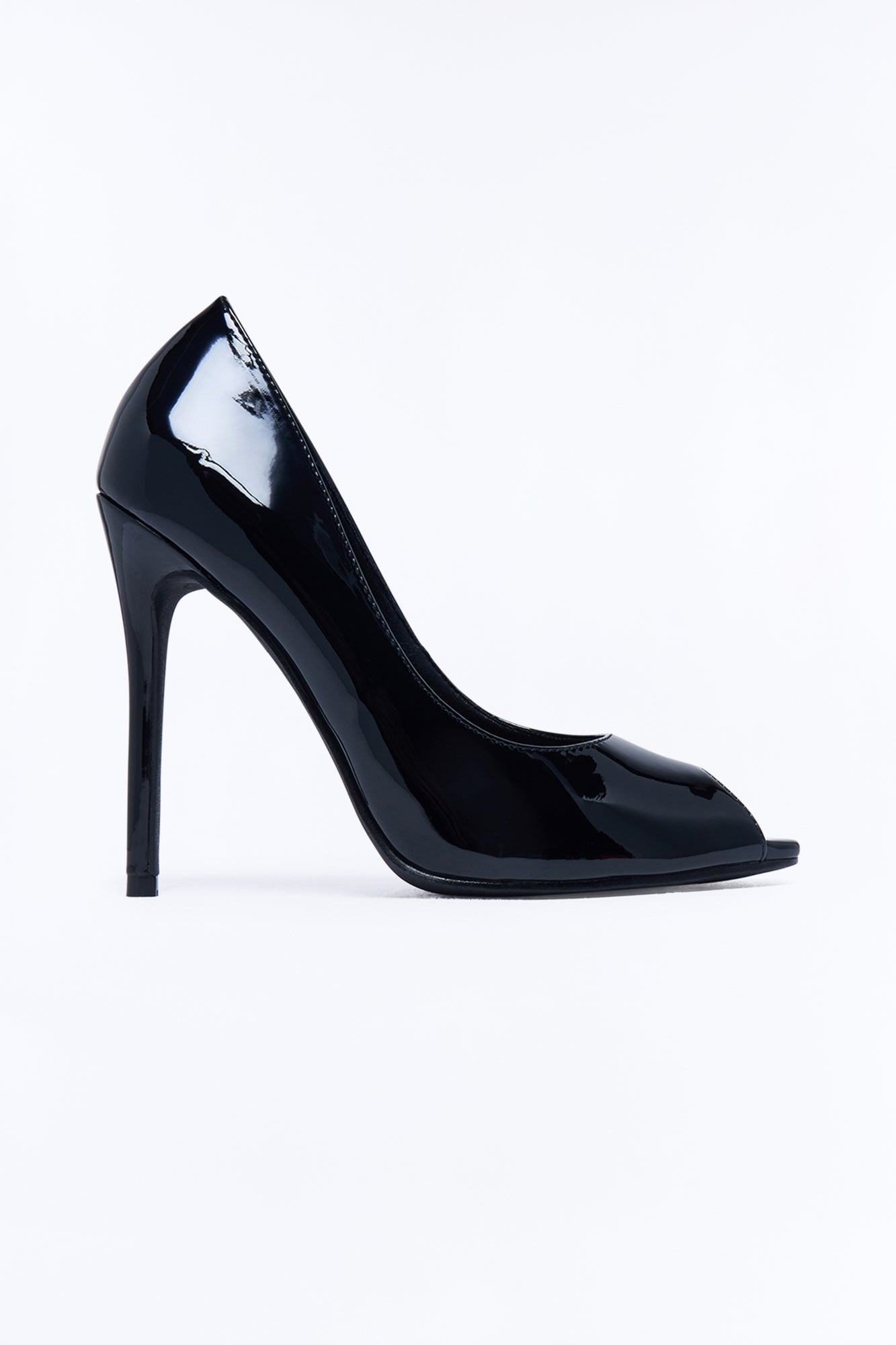 Cleo Patent Peep Toe Pumps - Black image 3