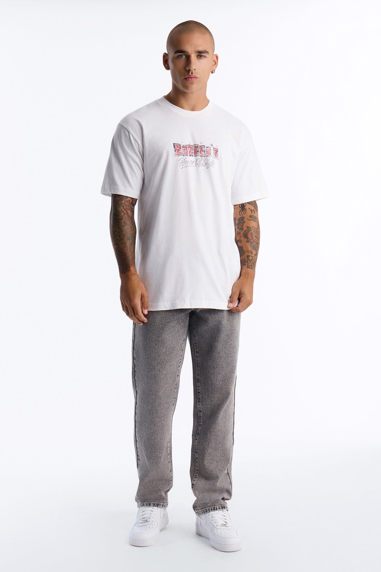 House Of Style Oversized Short Sleeve Tee - White image 6