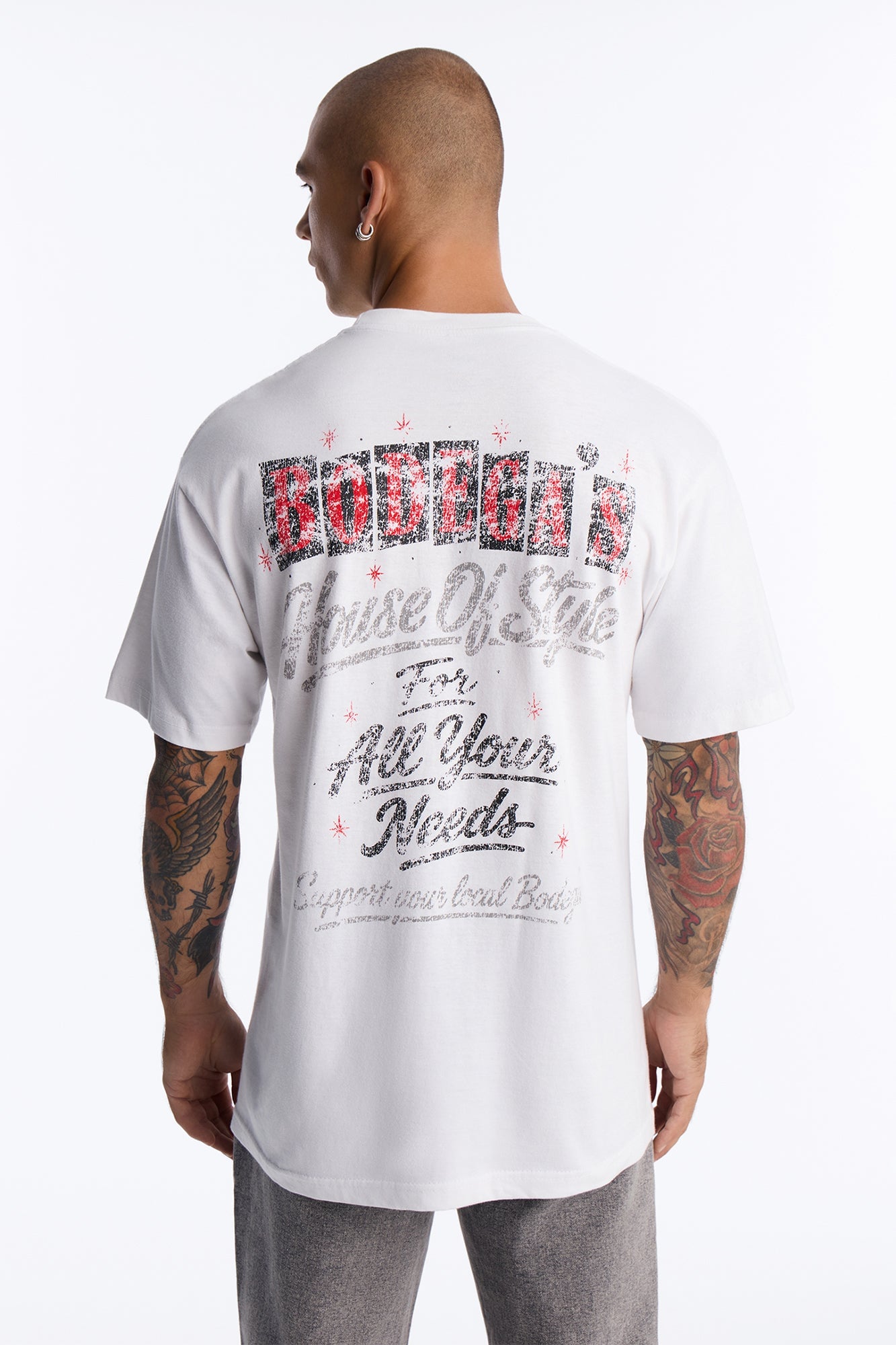 House Of Style Oversized Short Sleeve Tee - White image 8