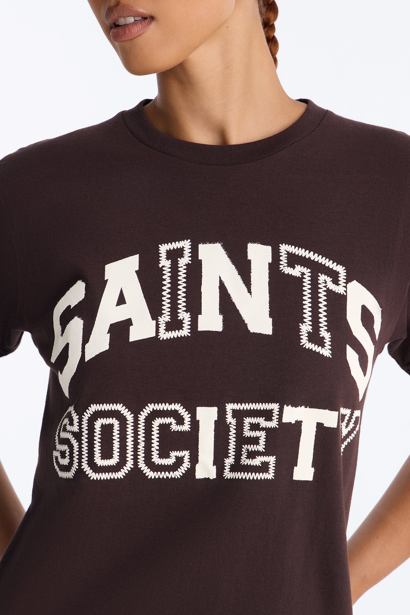Saints Society Club Tee - Brown image 6