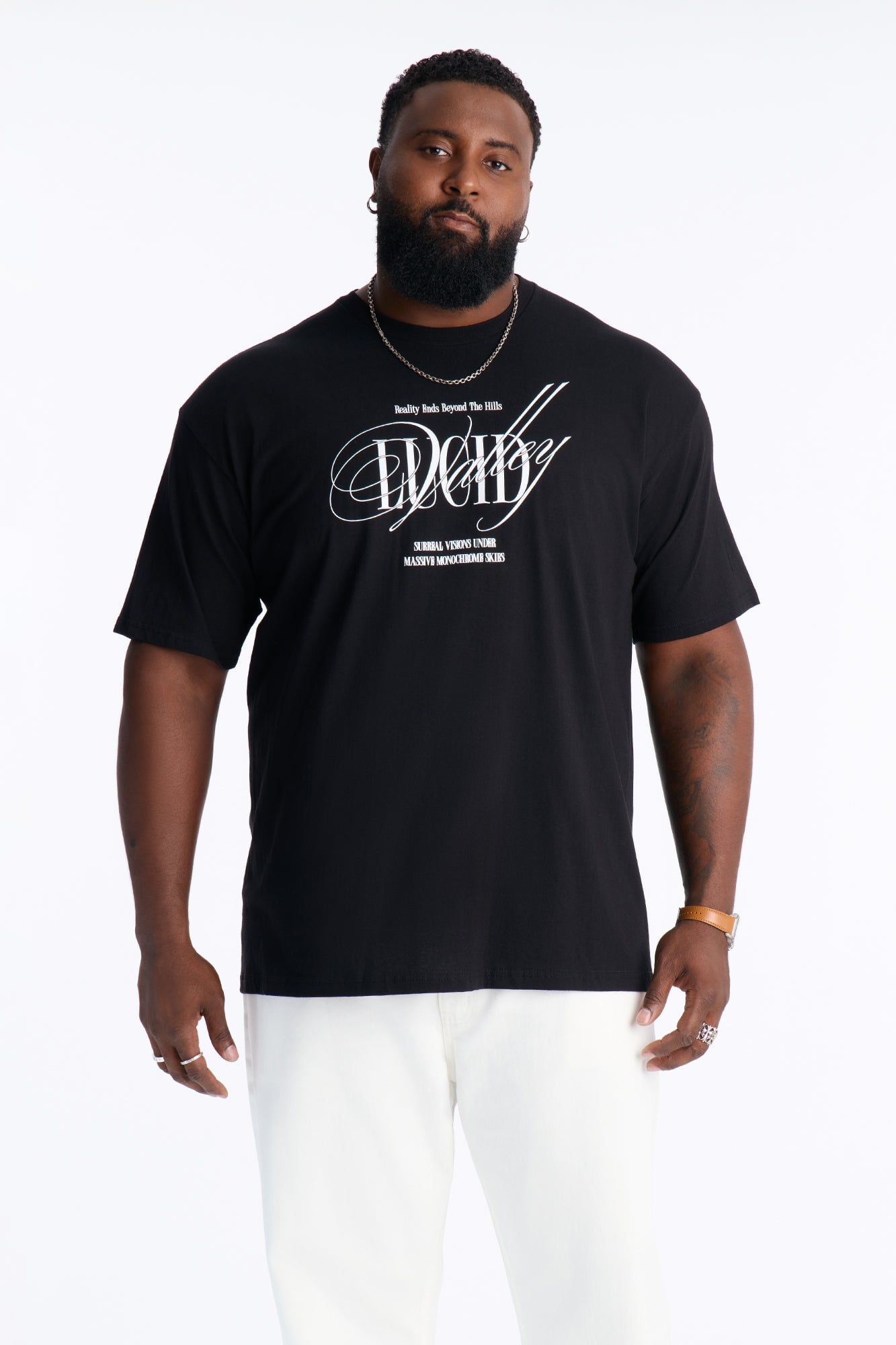 Lucid Valley Oversized Short Sleeve Tee - Black image 1