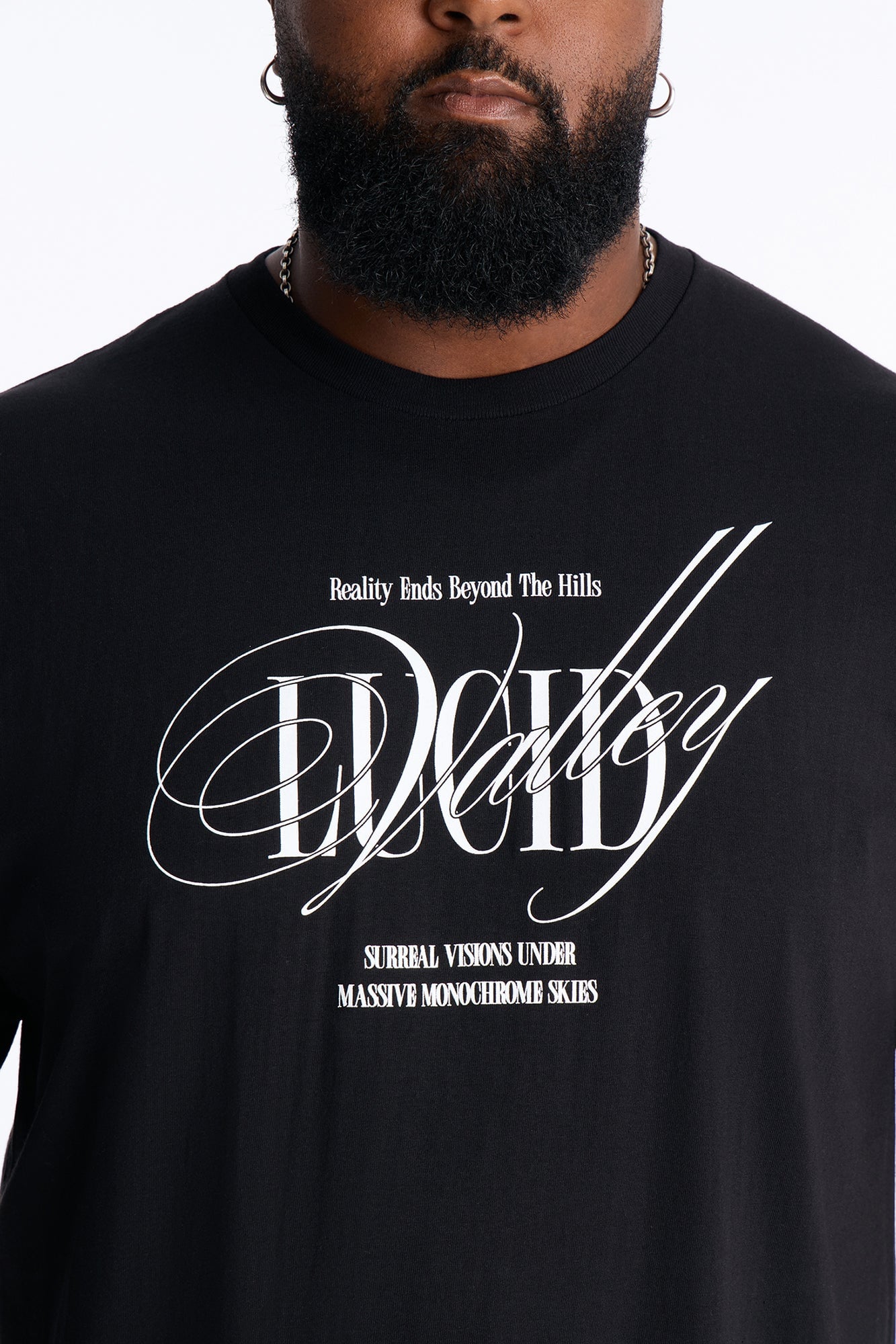 Lucid Valley Oversized Short Sleeve Tee - Black image 4