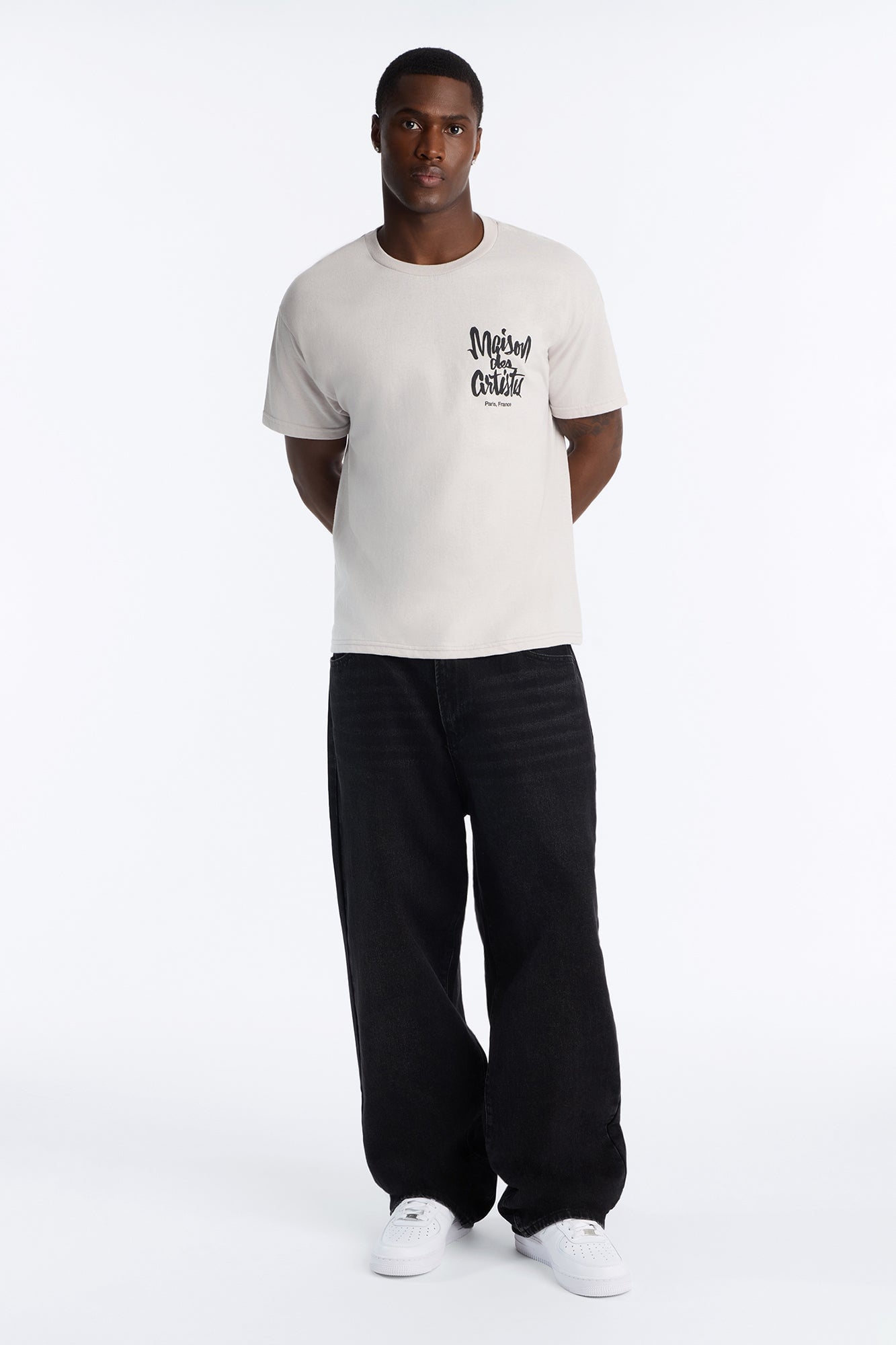 Maision Des Artistes Boxy Short Sleeve Tee - Grey image 6