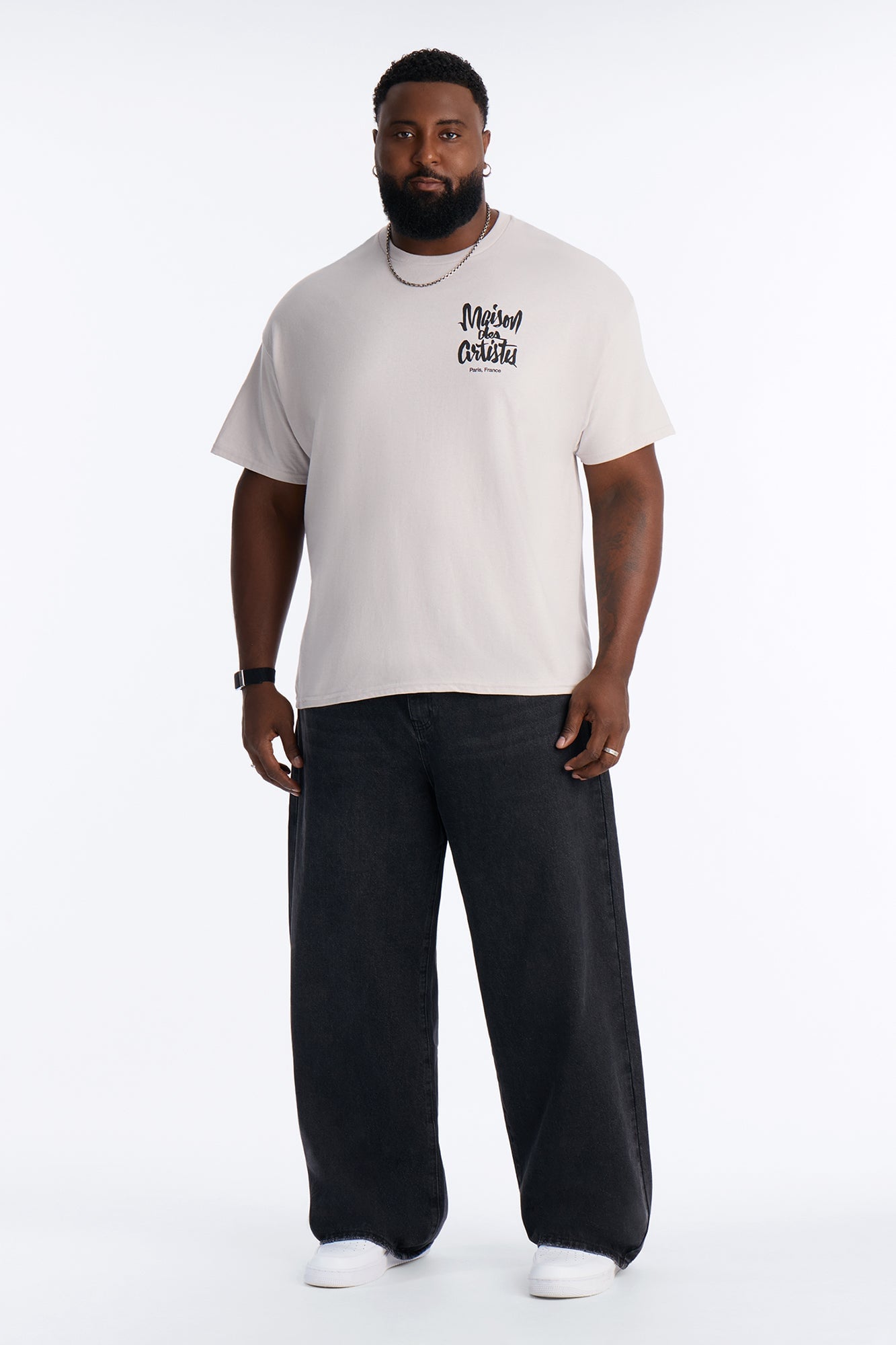 Maision Des Artistes Boxy Short Sleeve Tee - Grey image 2