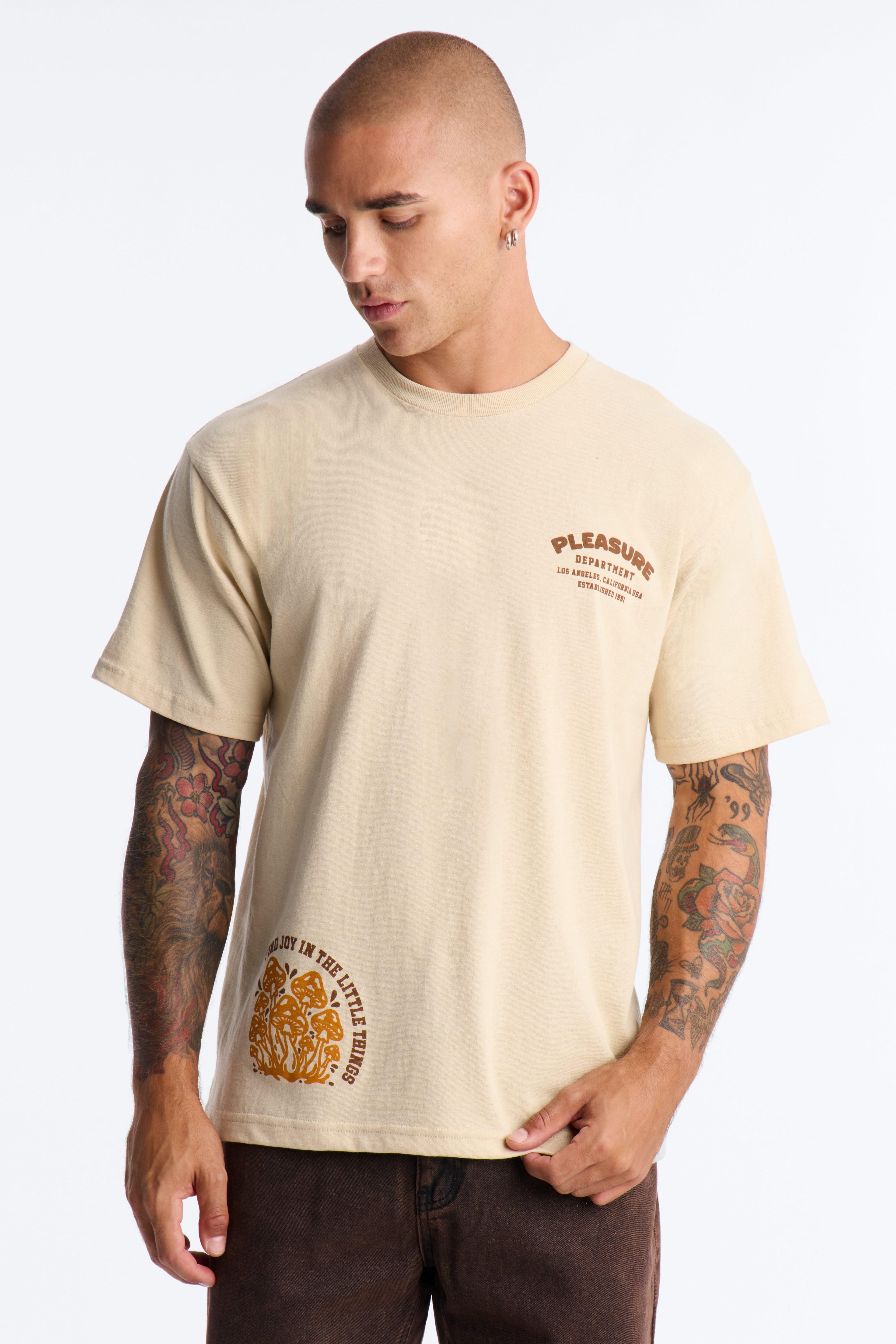 Pleasure Department Boxy Short Sleeve Tee - Sand image 7