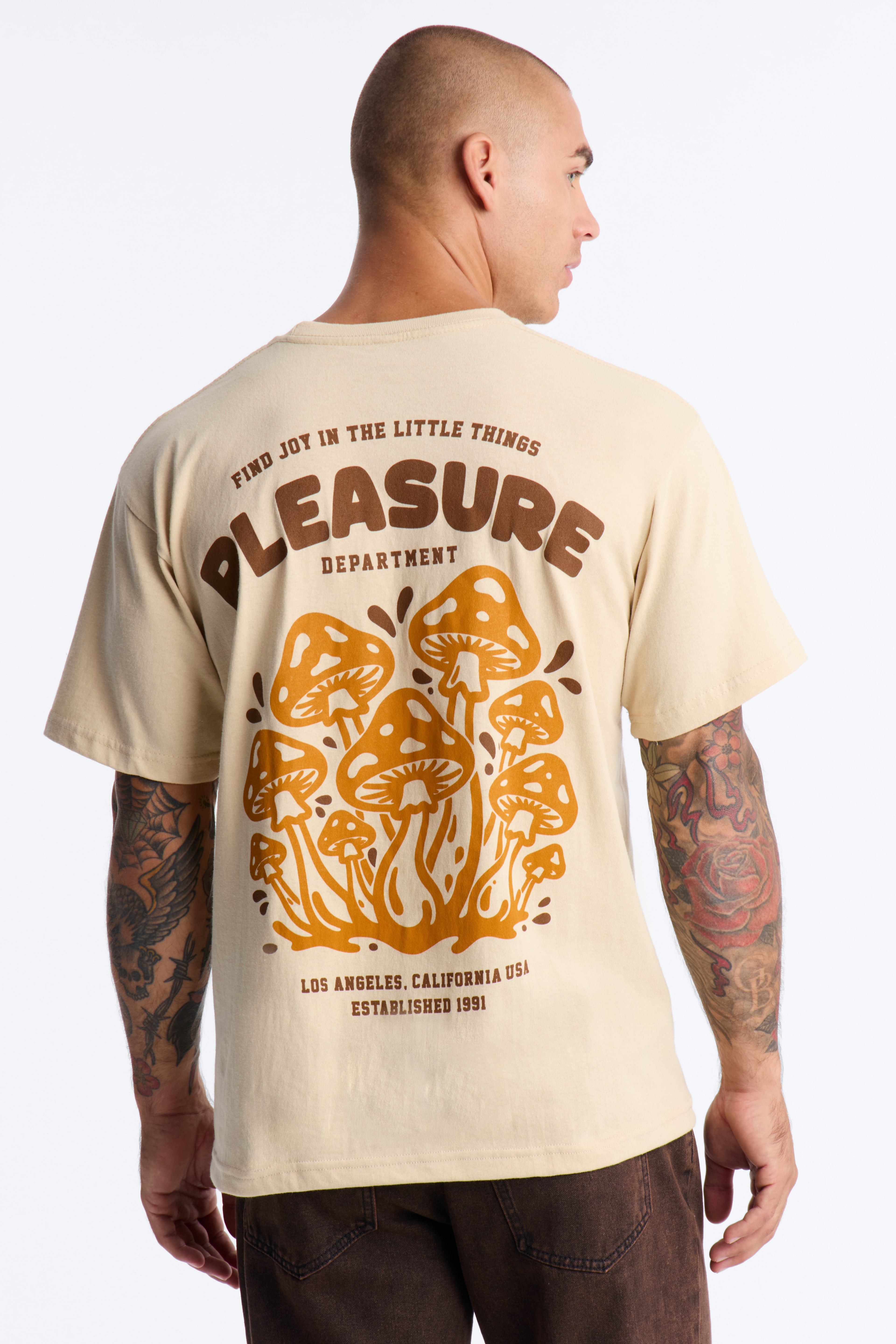 Pleasure Department Boxy Short Sleeve Tee - Sand image 6