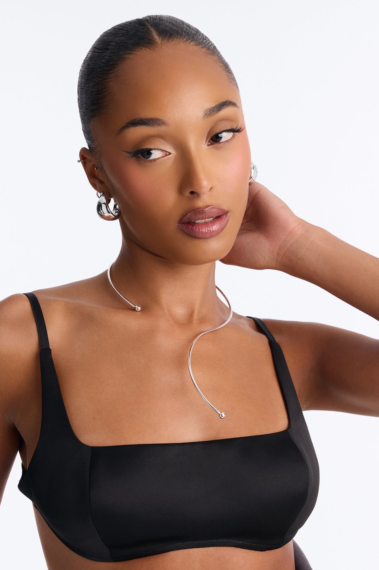 Making My Move Choker - Silver image 2