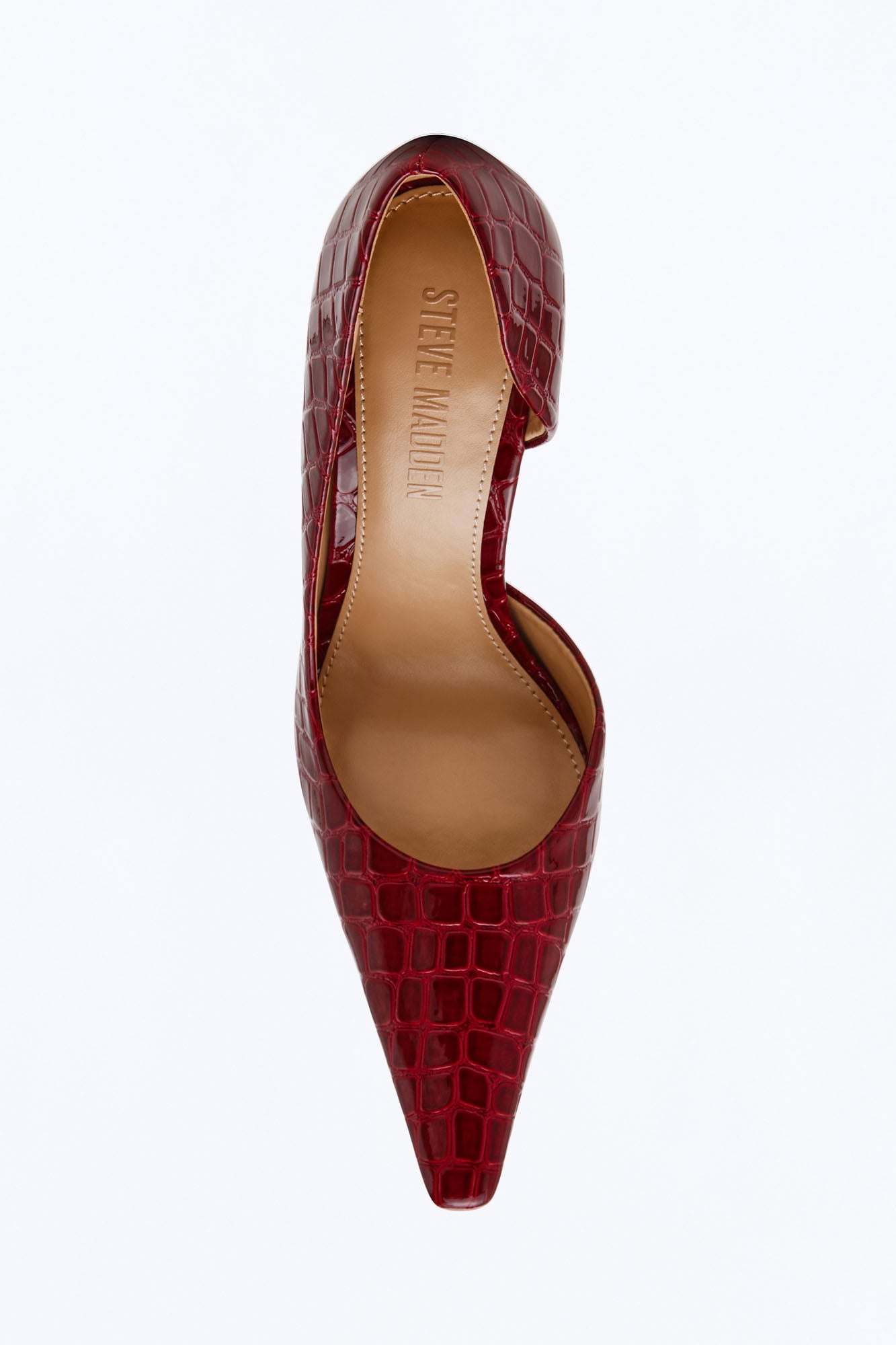 Steve Madden Elegant Crocodile Stiletto Pumps - Red image 6