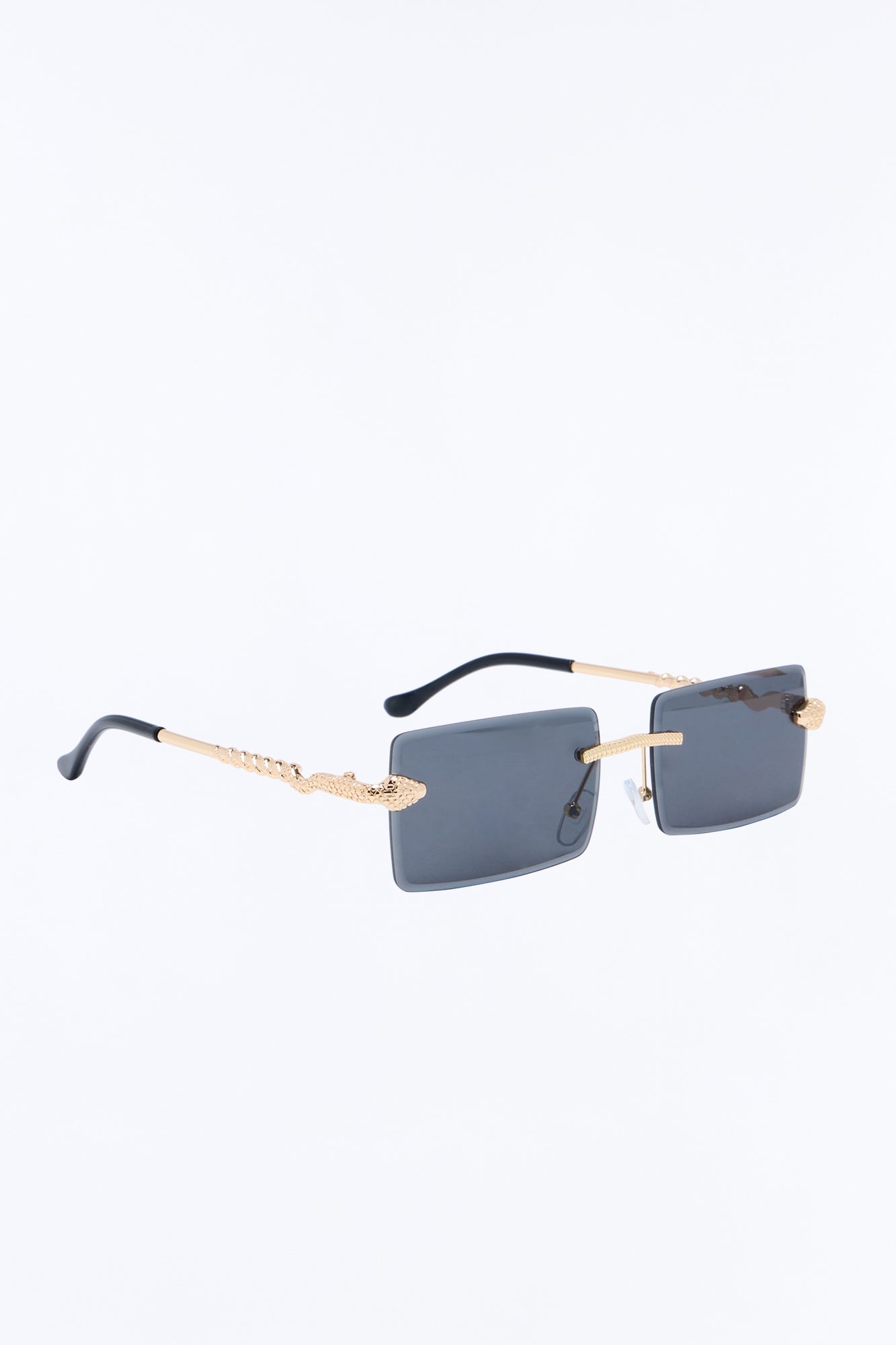 Public Enemy Snake Rimless Sunglasses - Grey/Gold image 4