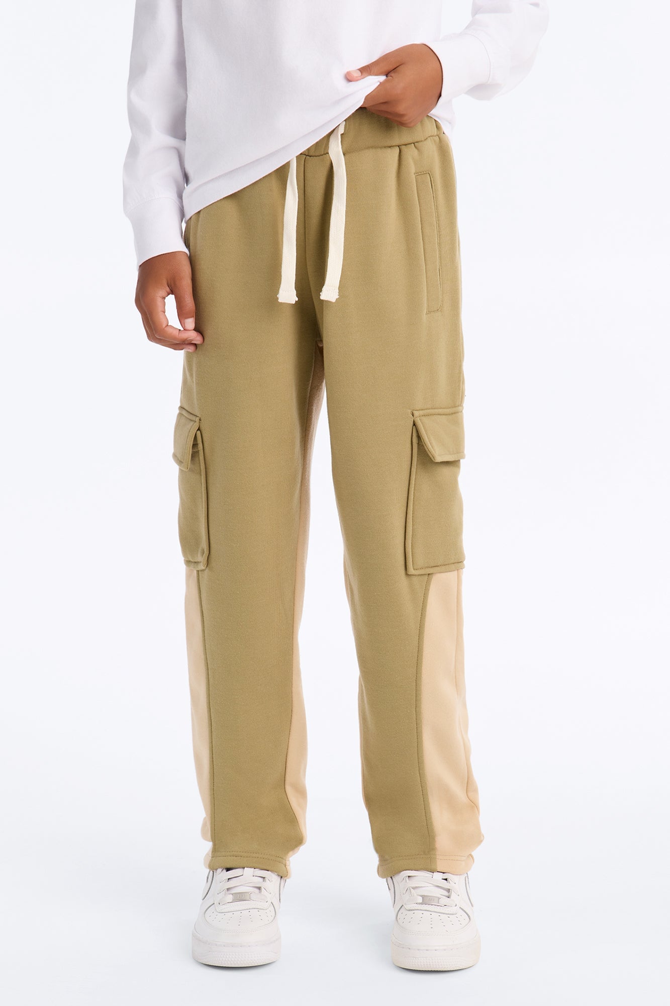 Mini Show A Little Cargo Flare Pant - Olive image 2