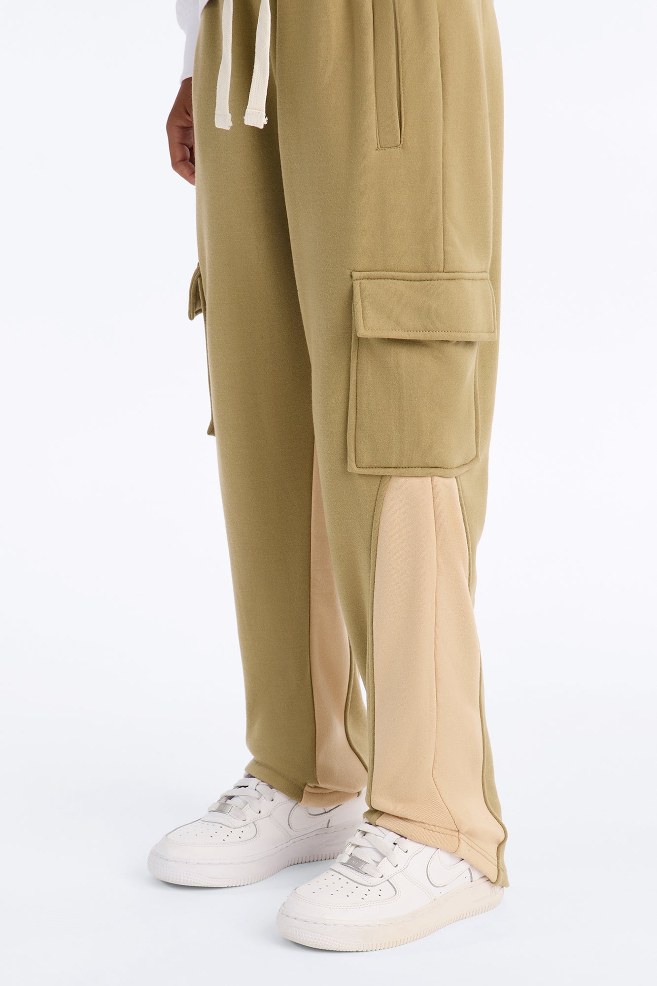 Mini Show A Little Cargo Flare Pant - Olive image 3
