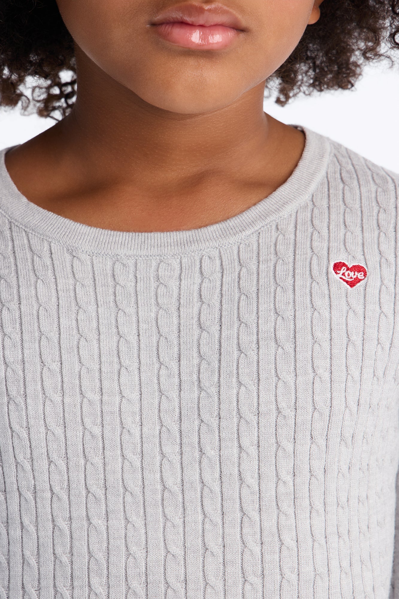 Mini Embrace The Warmth Pullover Sweater - Heather Grey image 4